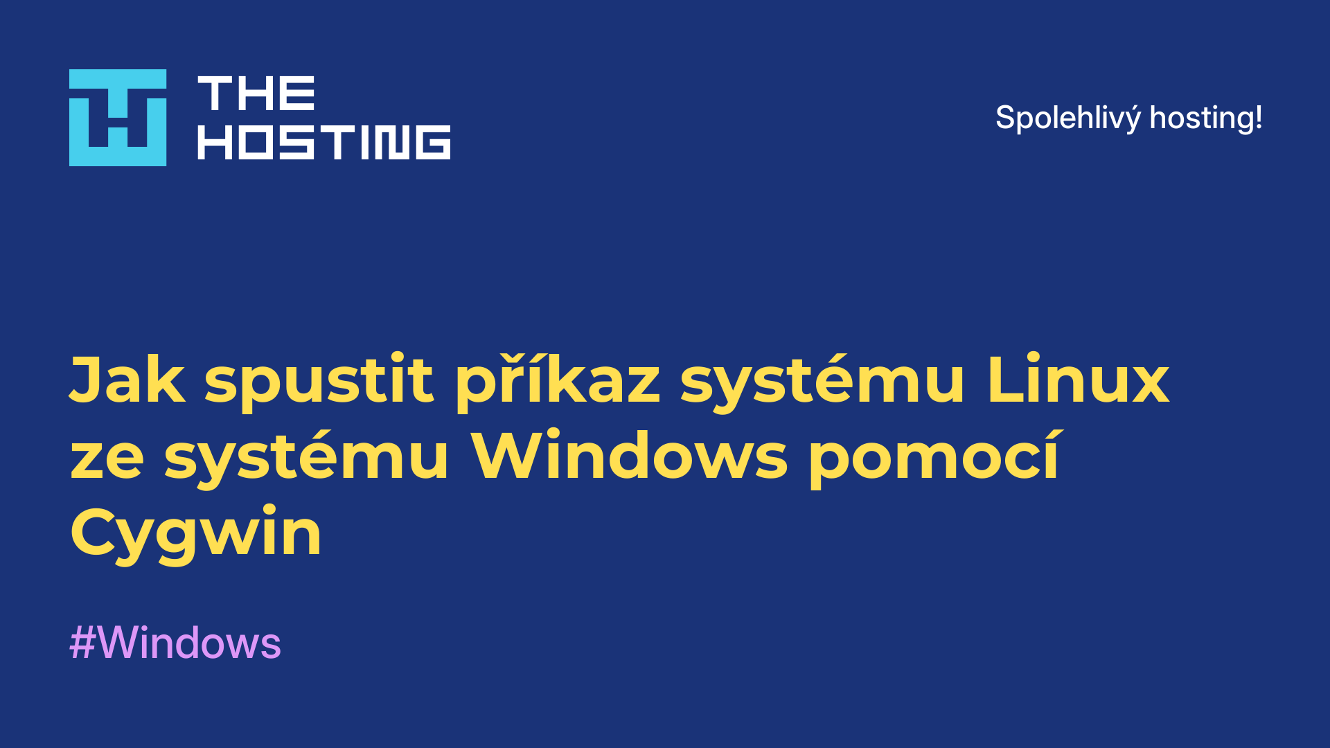 Jak spustit příkaz systému Linux ze systému Windows pomocí Cygwin