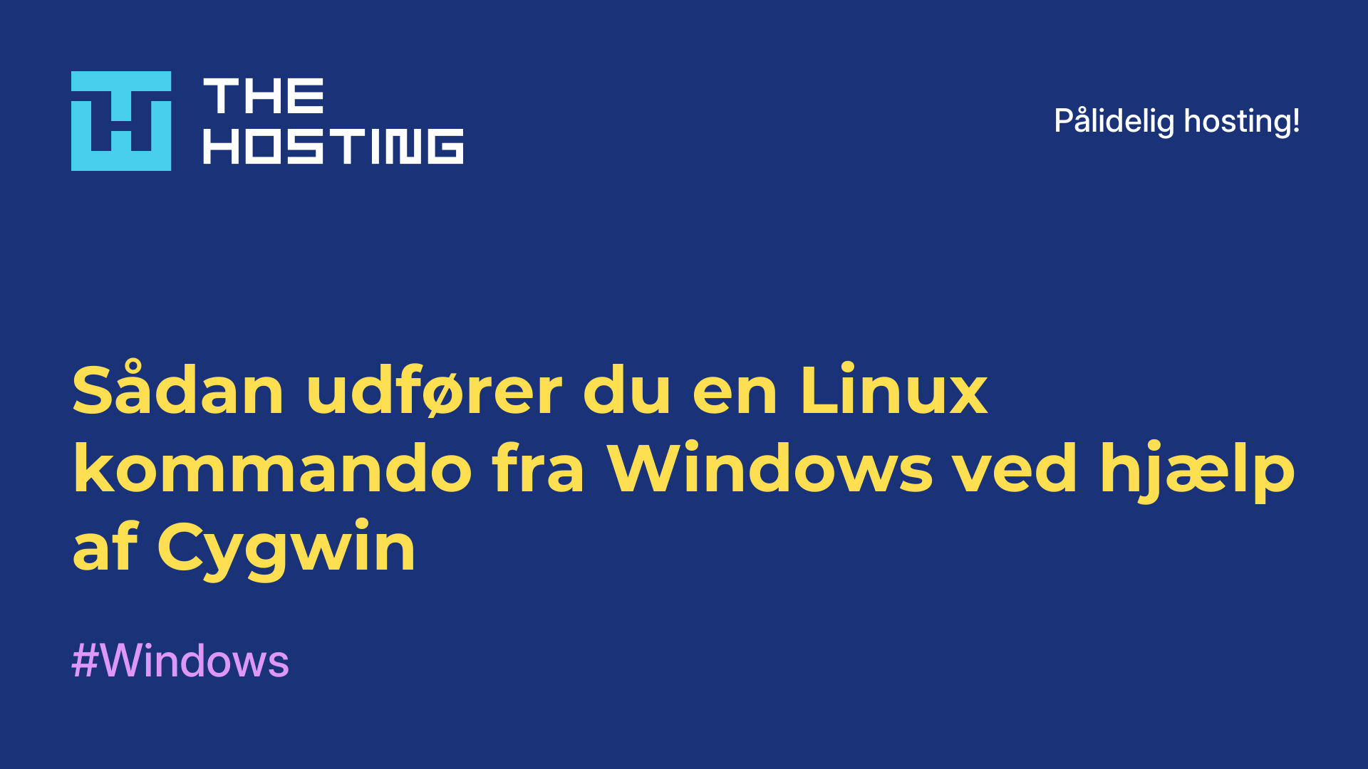 Sådan udfører du en Linux-kommando fra Windows ved hjælp af Cygwin