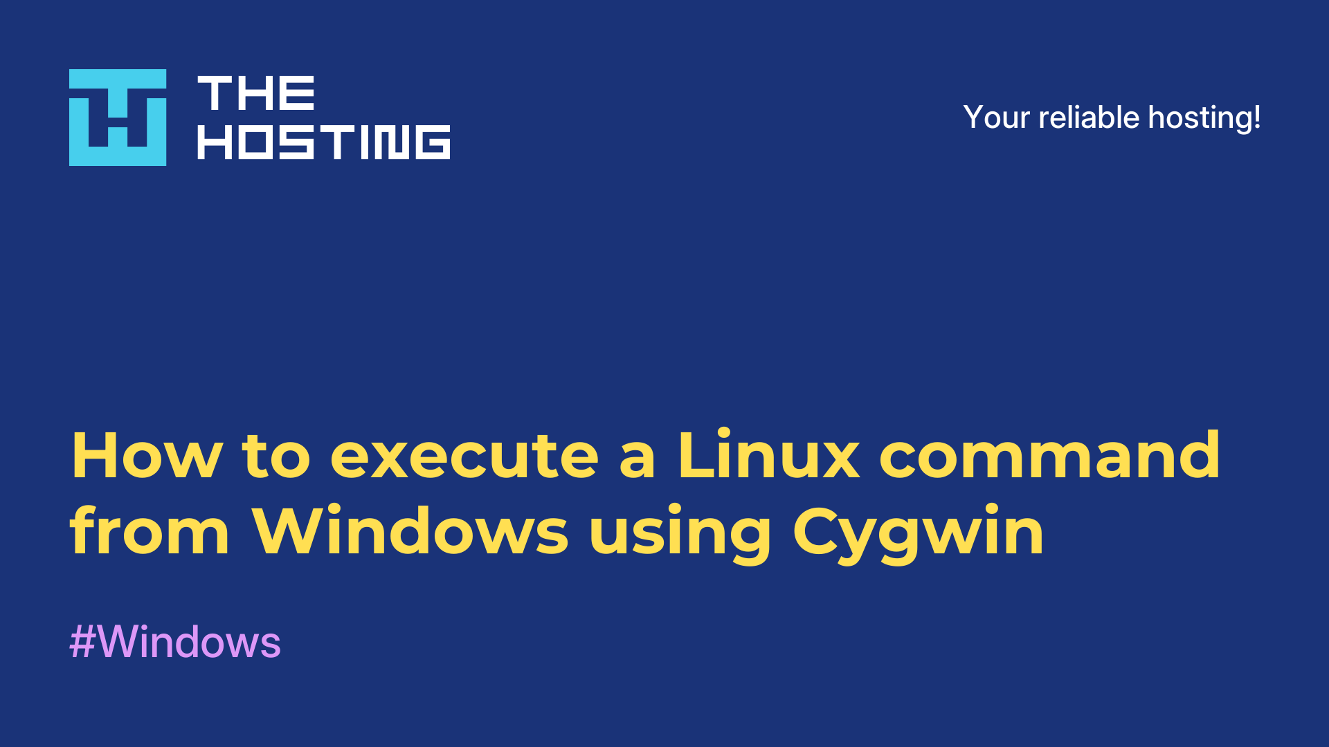How to execute a Linux command from Windows using Cygwin