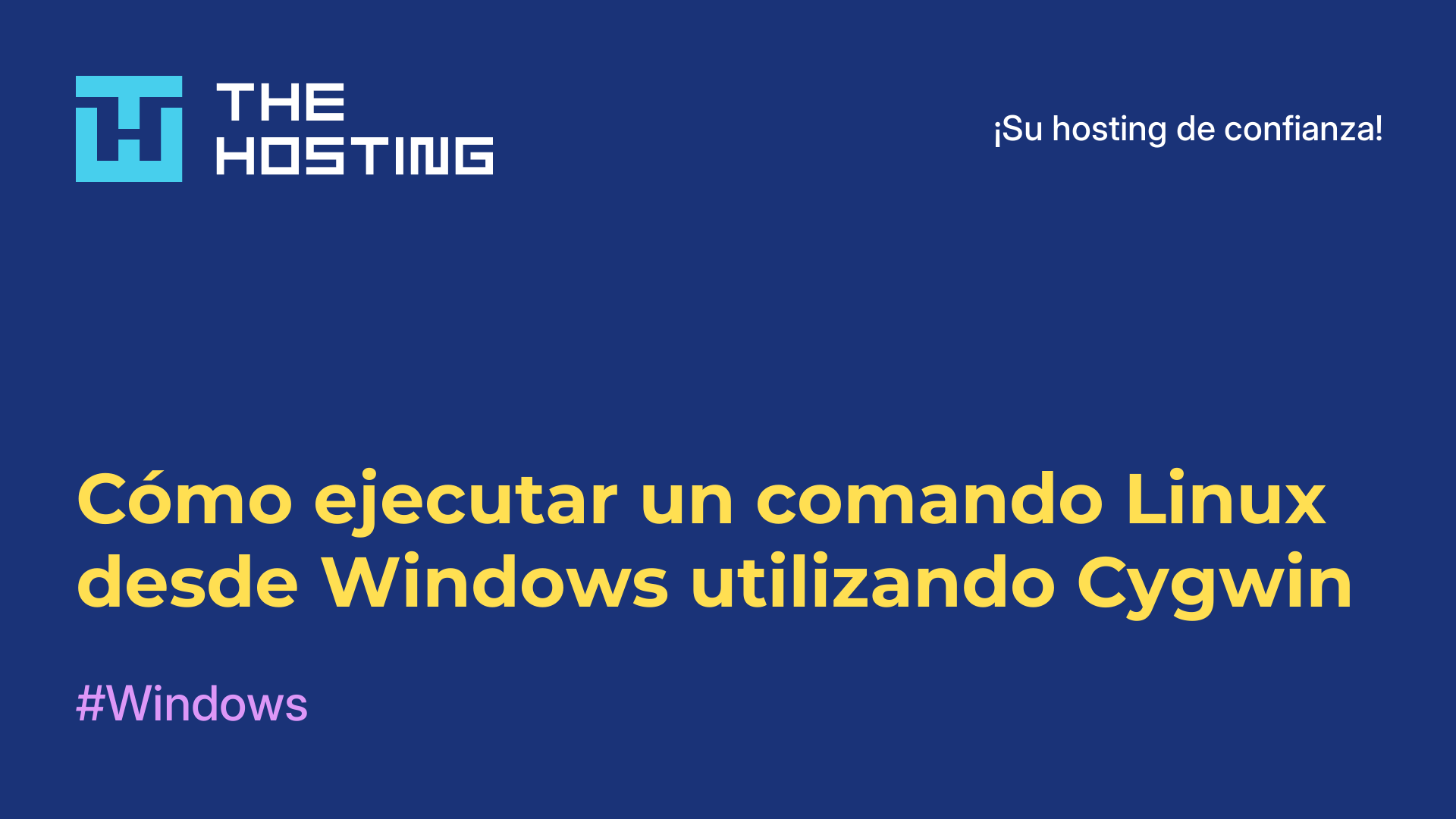 Cómo ejecutar un comando Linux desde Windows utilizando Cygwin