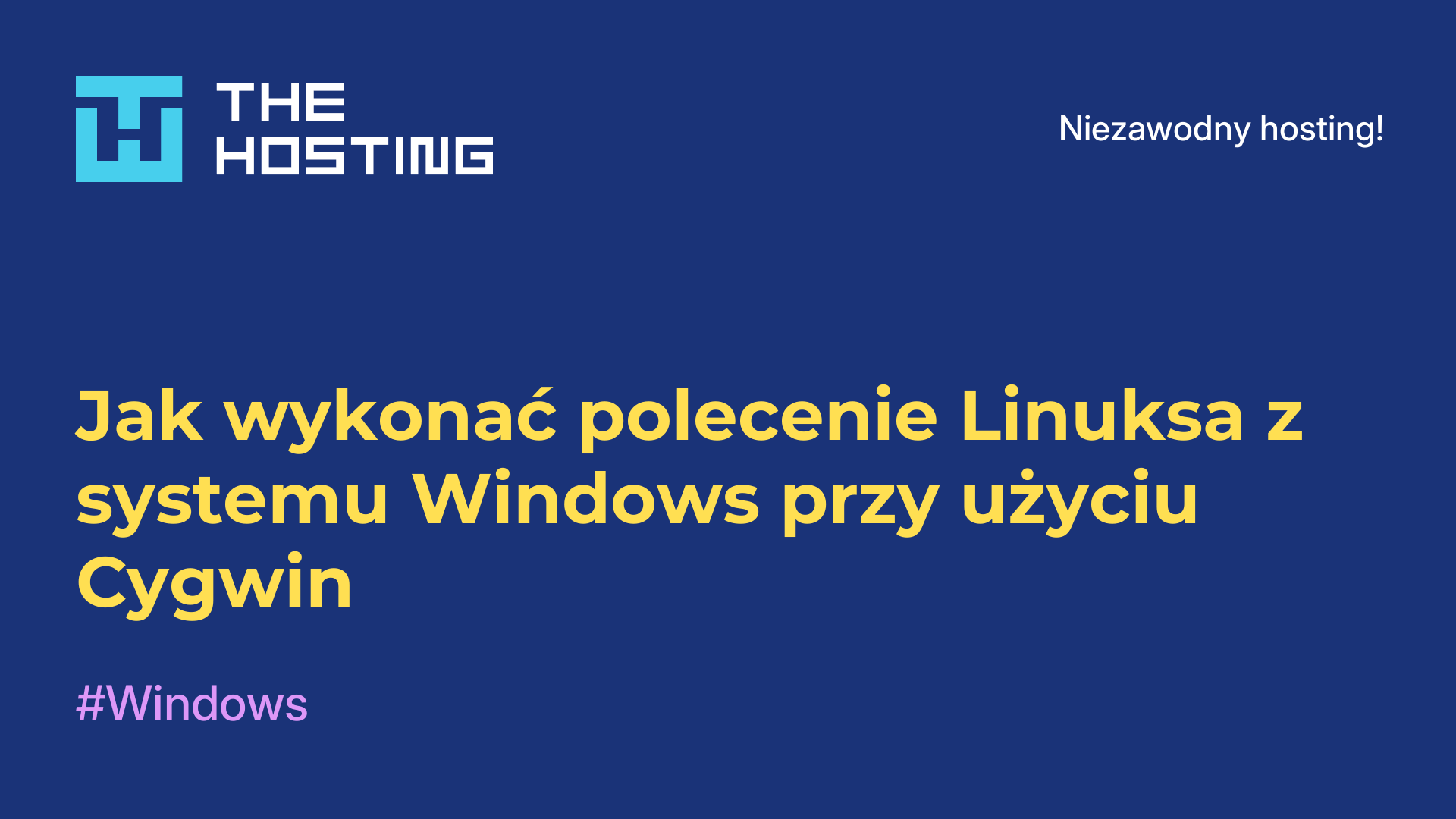 Jak wykonać polecenie Linuksa z systemu Windows przy użyciu Cygwin
