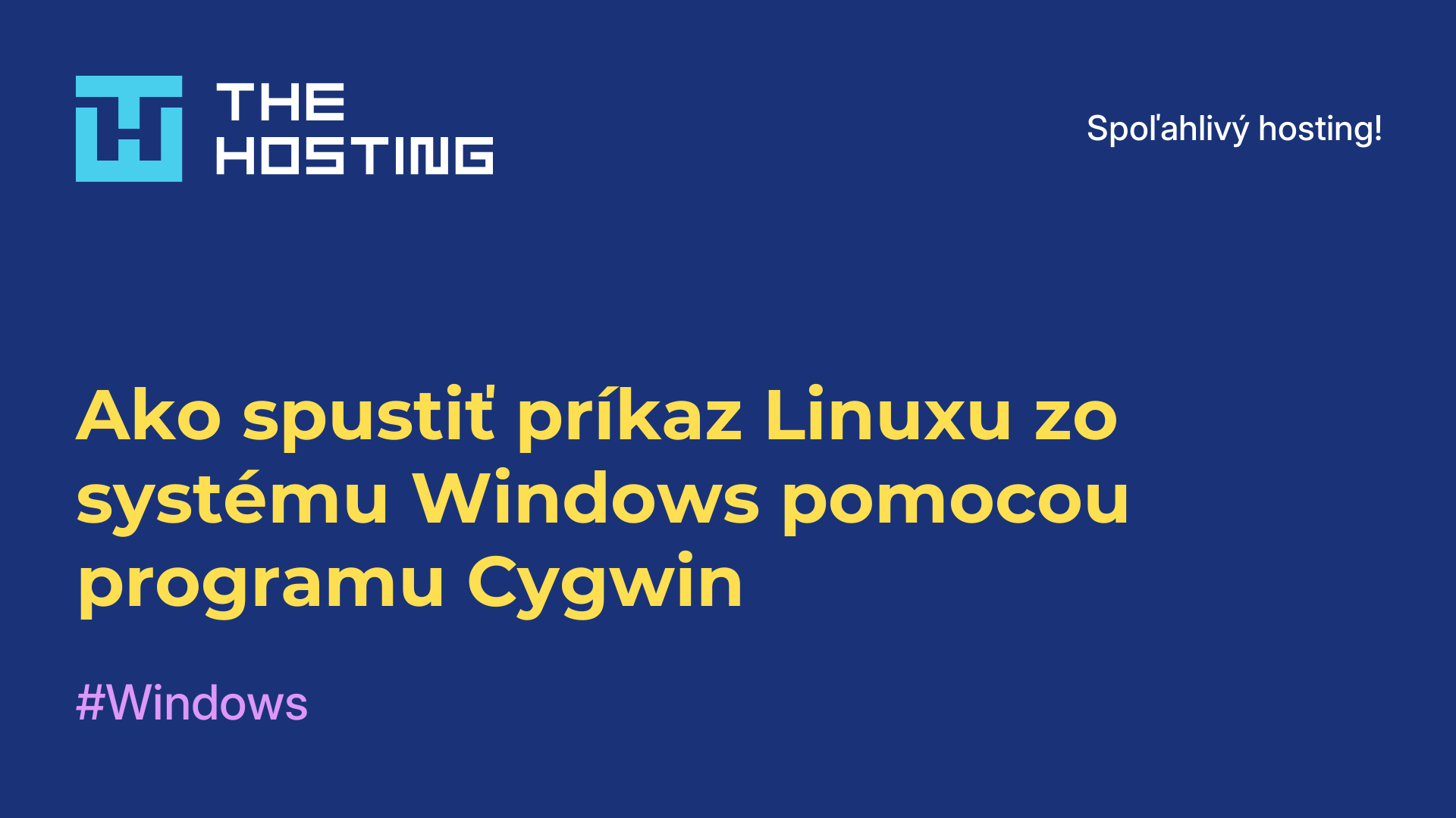 Ako spustiť príkaz Linuxu zo systému Windows pomocou programu Cygwin