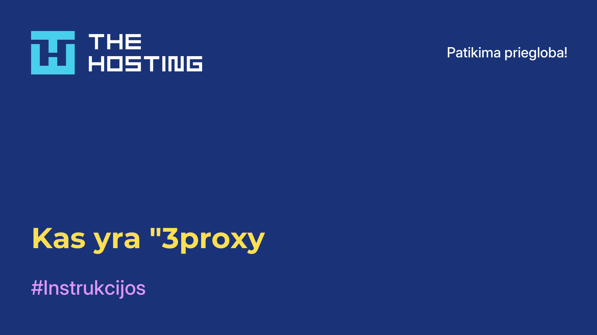 Kas yra "3proxy
