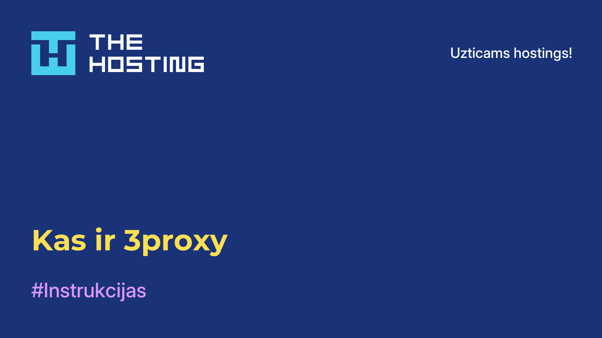 Kas ir 3proxy