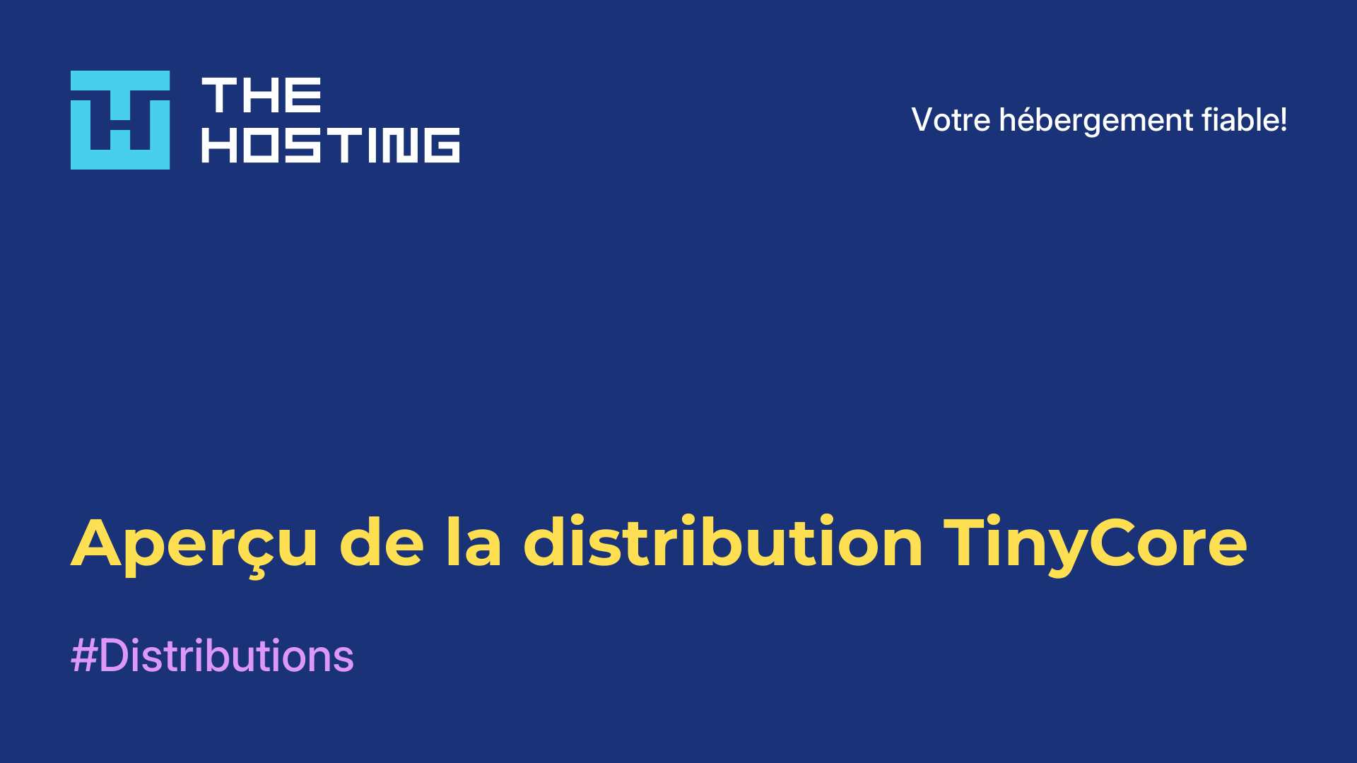 Aperçu de la distribution TinyCore