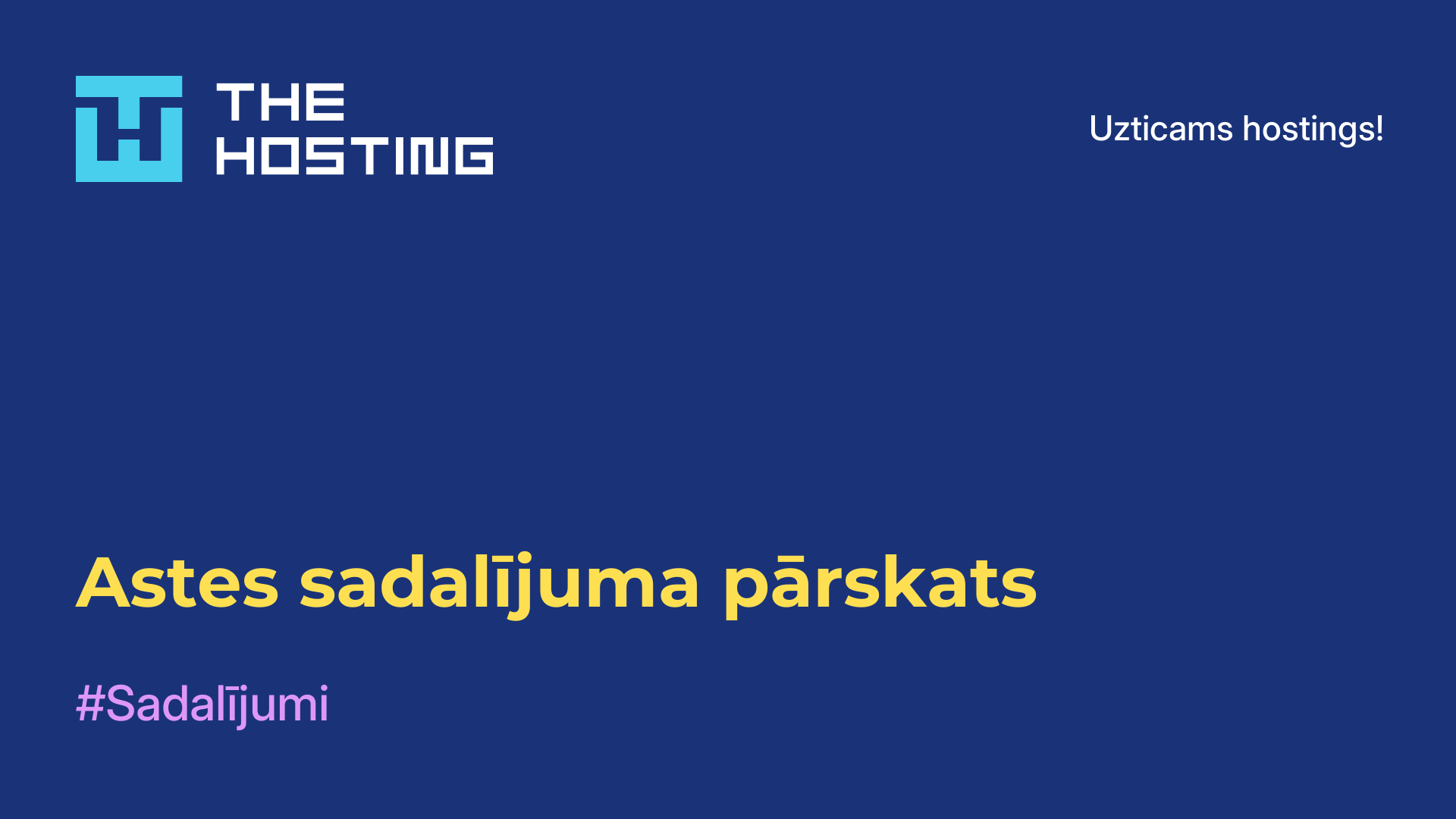 Astes sadalījuma pārskats