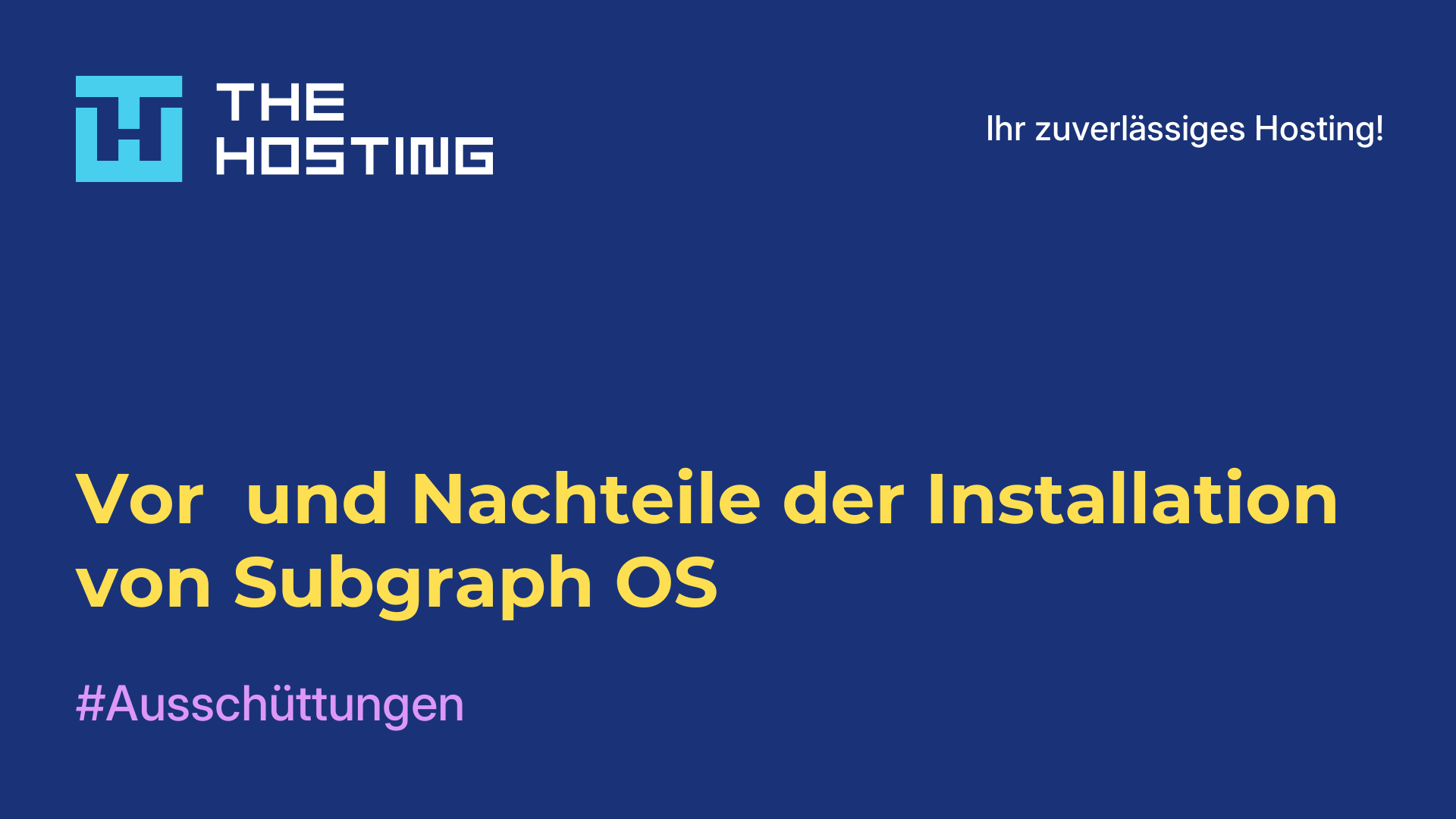 Vor- und Nachteile der Installation von Subgraph OS