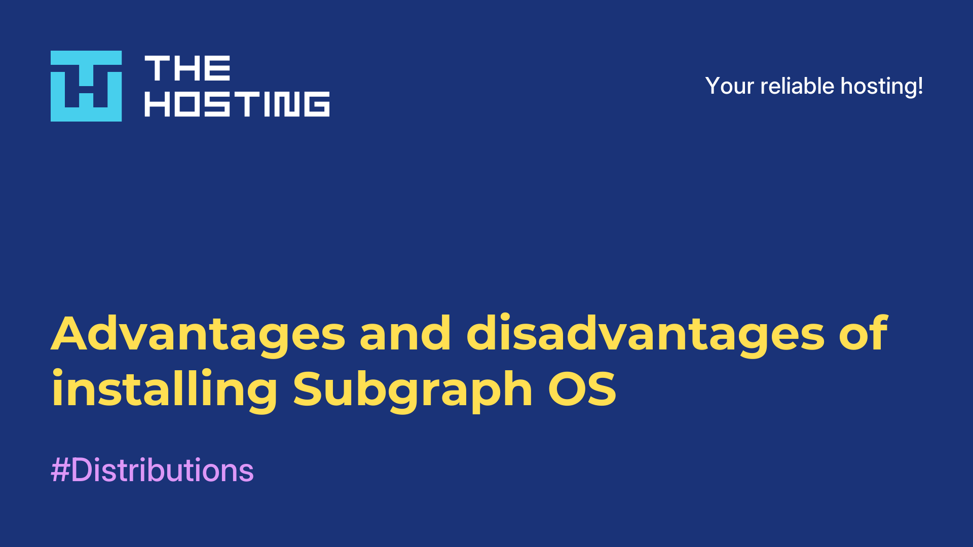 Advantages and disadvantages of installing Subgraph OS