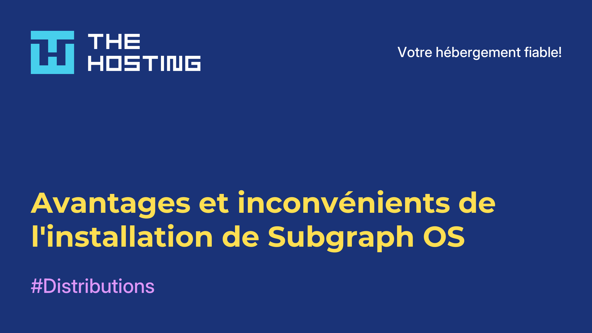 Avantages et inconvénients de l'installation de Subgraph OS