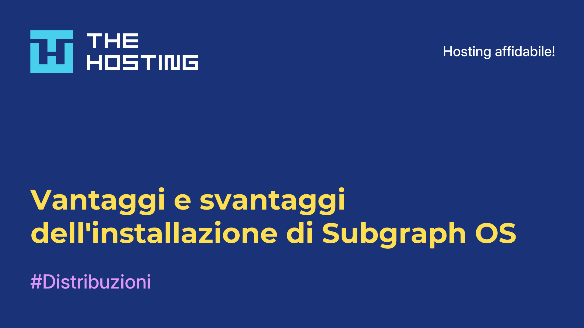 Vantaggi e svantaggi dell'installazione di Subgraph OS