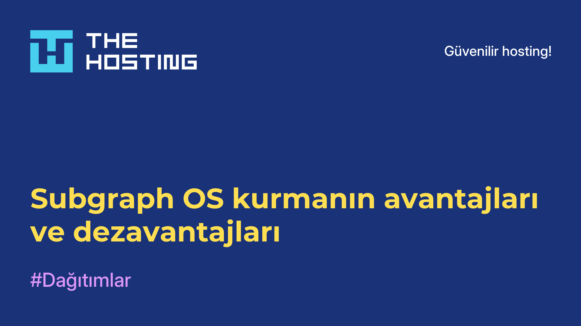Subgraph OS kurmanın avantajları ve dezavantajları