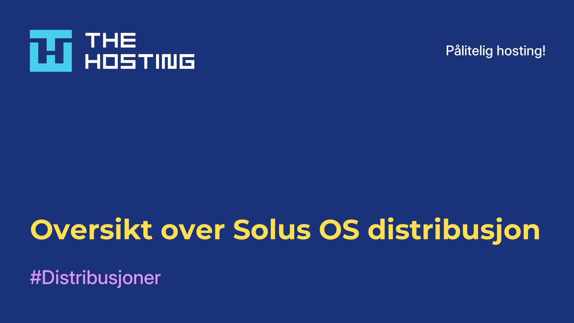 Oversikt over Solus OS-distribusjon