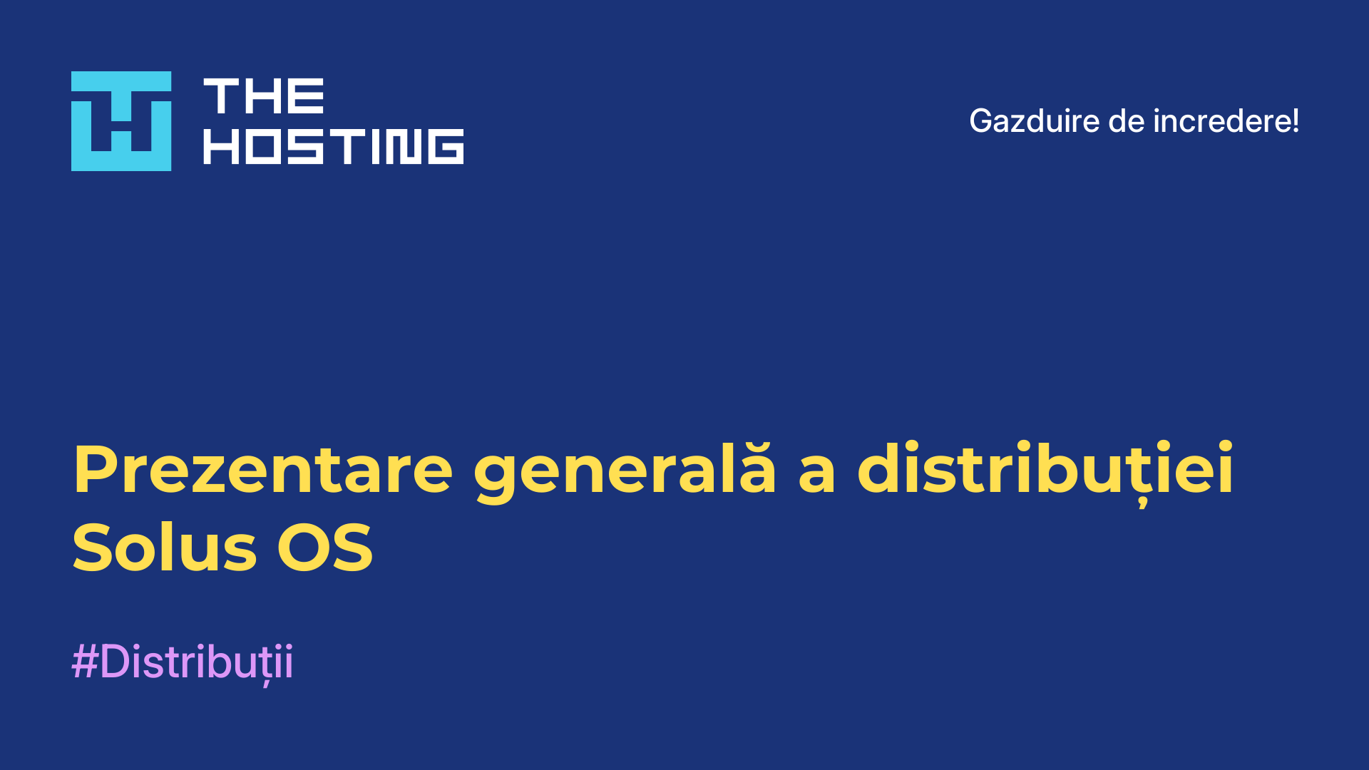 Prezentare generală a distribuției Solus OS