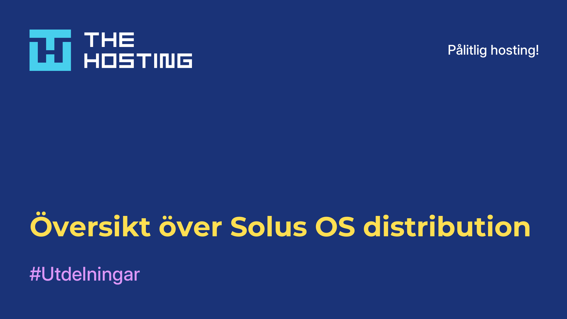Översikt över Solus OS-distribution