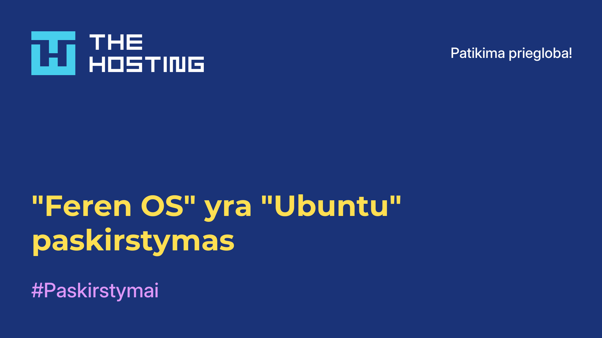 "Feren OS" yra "Ubuntu" paskirstymas