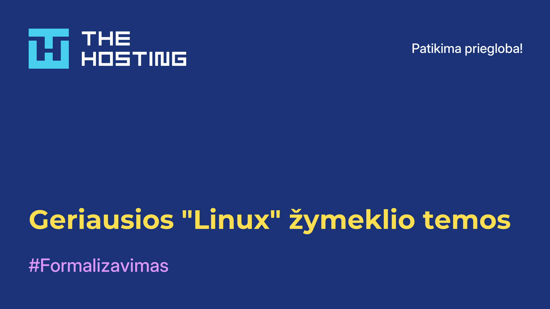 Geriausios "Linux" žymeklio temos