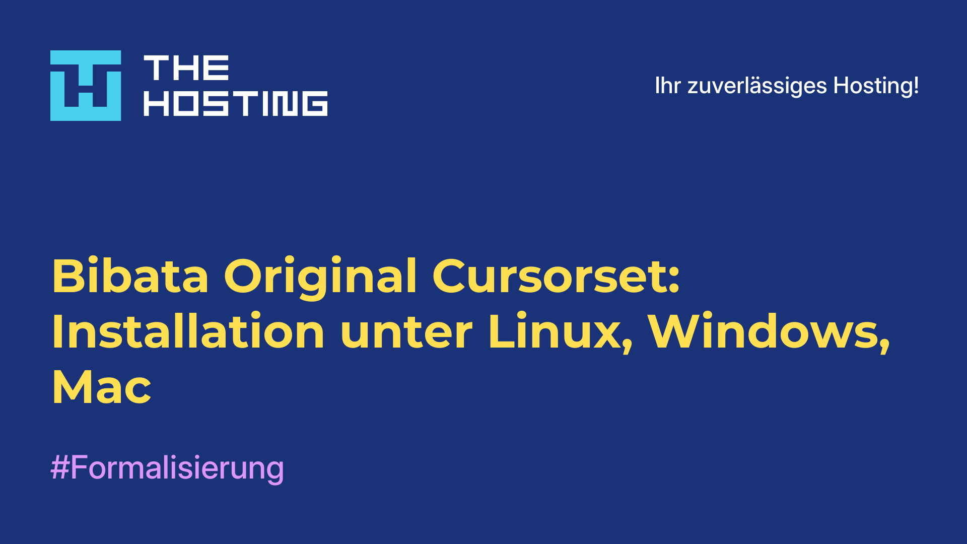 Bibata Original Cursorset: Installation unter Linux, Windows, Mac
