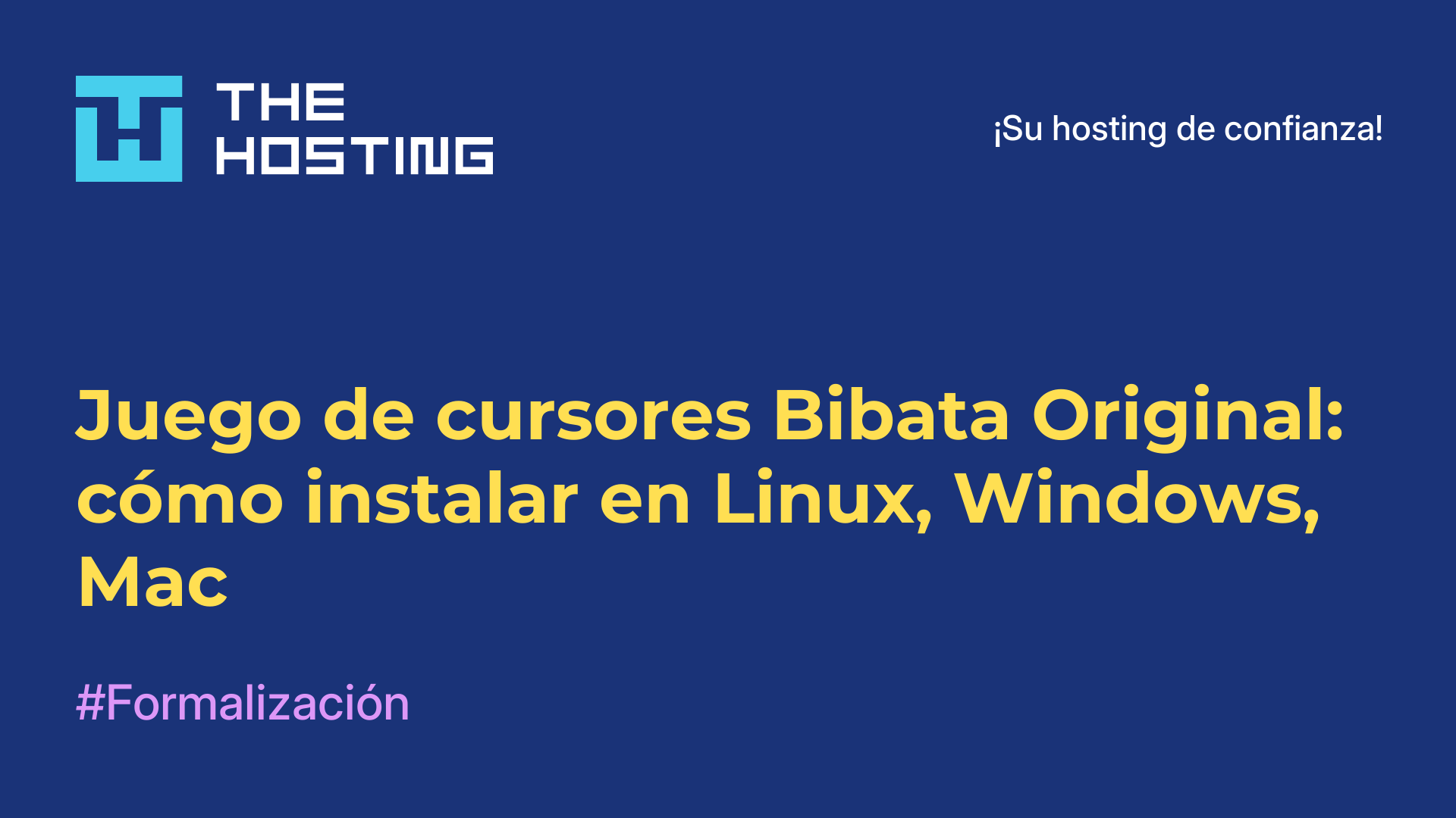 Juego de cursores Bibata Original: cómo instalar en Linux, Windows, Mac