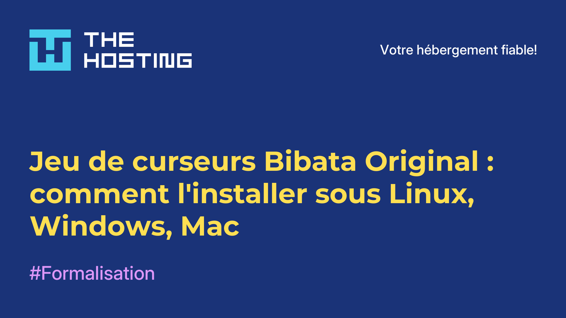Jeu de curseurs Bibata Original : comment l'installer sous Linux, Windows, Mac