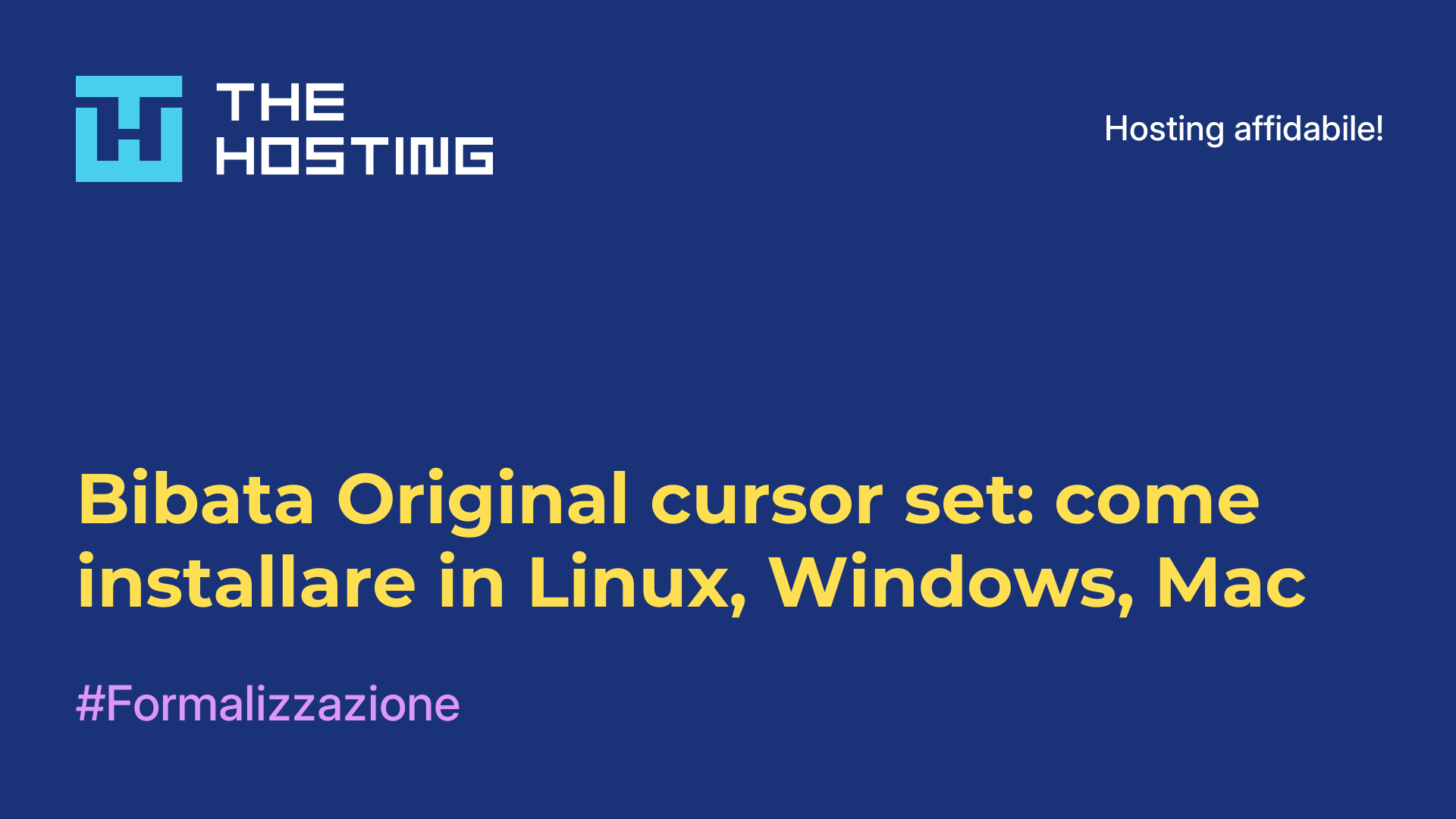 Bibata Original cursor set: come installare in Linux, Windows, Mac