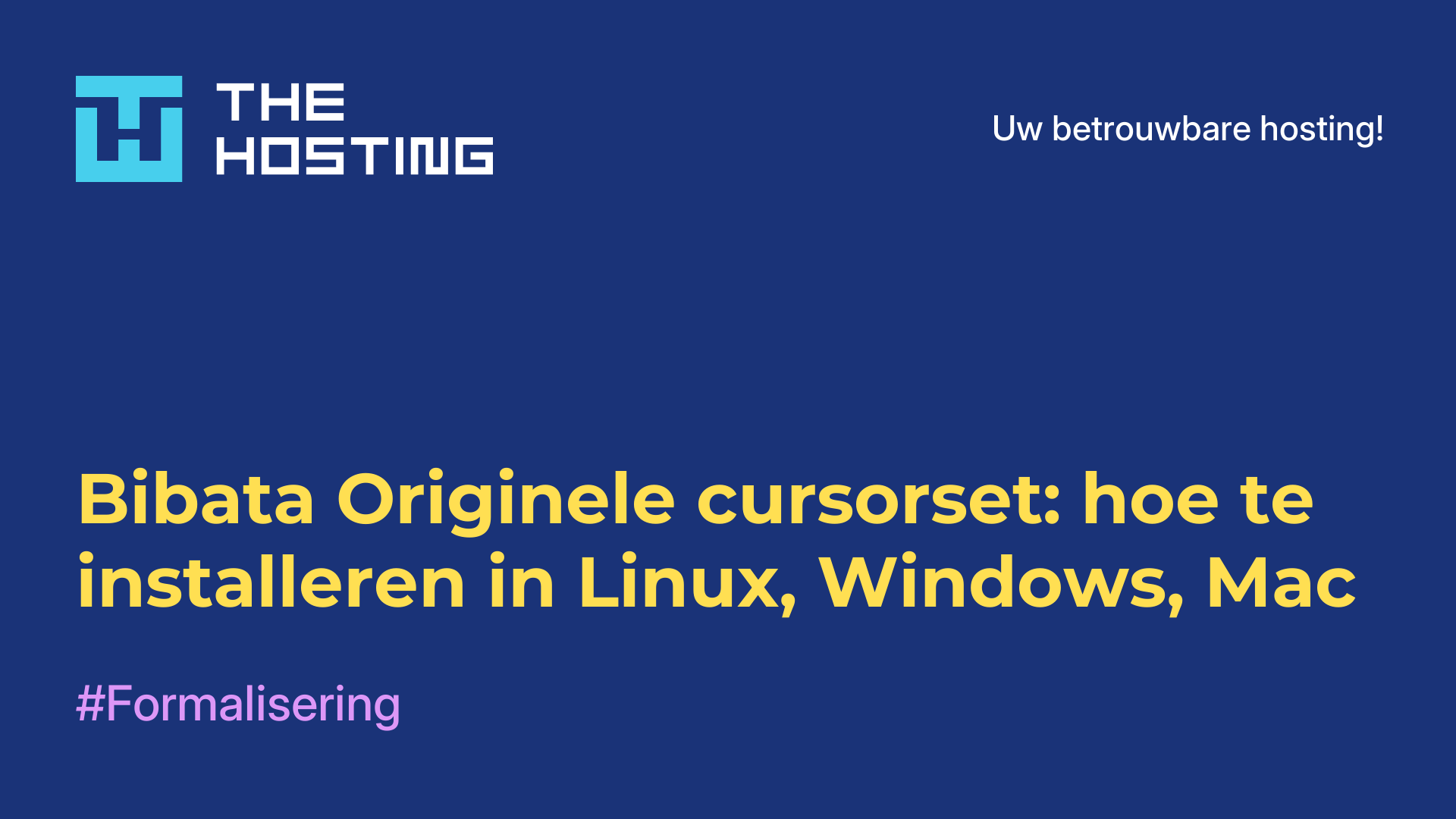 Bibata Originele cursorset: hoe te installeren in Linux, Windows, Mac