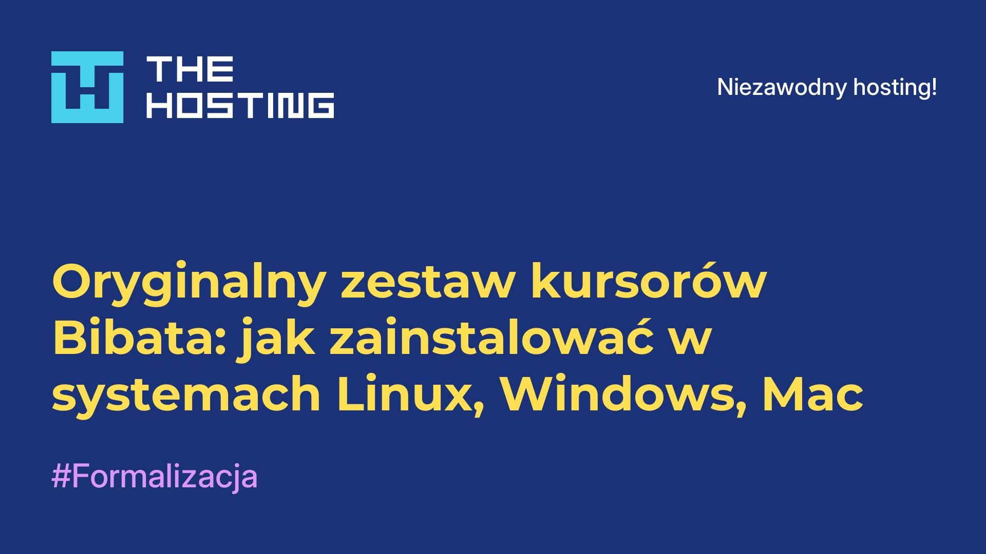 Oryginalny zestaw kursorów Bibata: jak zainstalować w systemach Linux, Windows, Mac