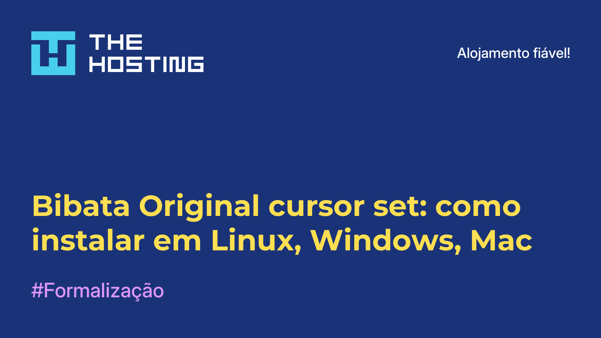 Bibata Original cursor set: como instalar em Linux, Windows, Mac