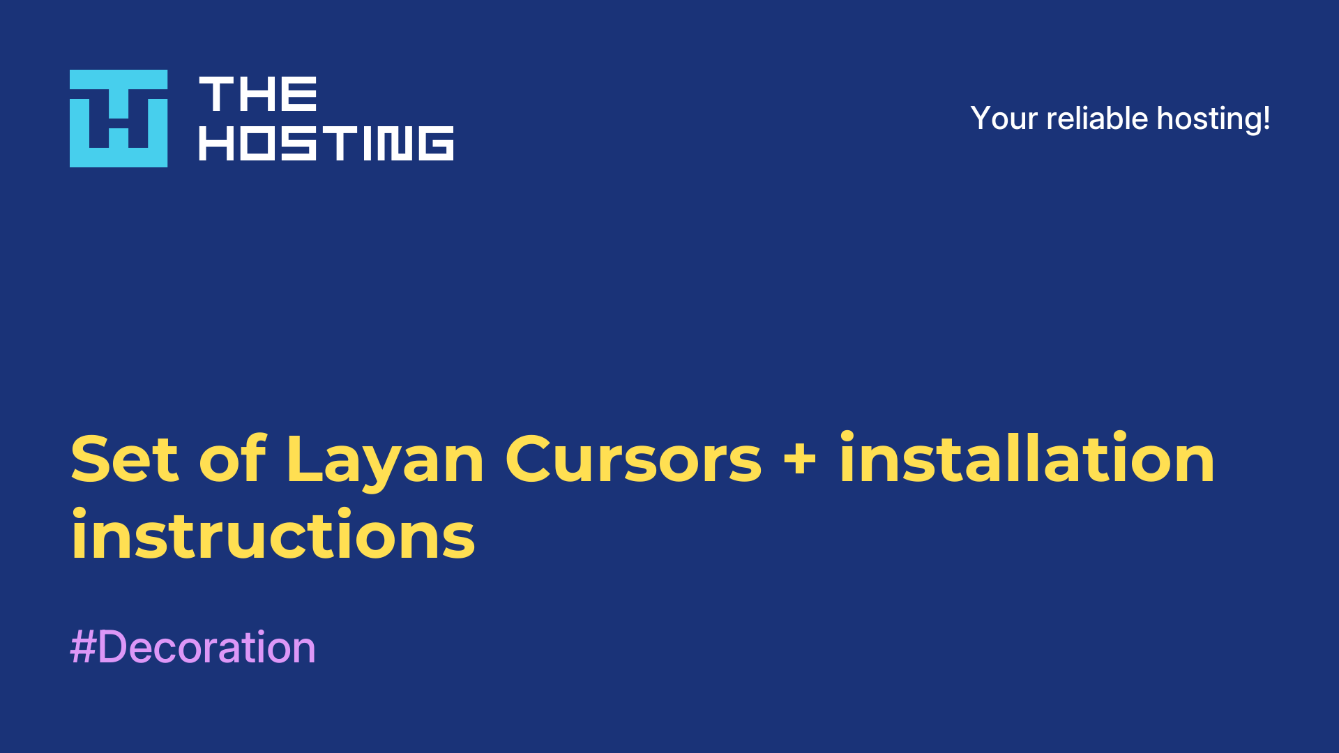 Set of Layan Cursors + installation instructions