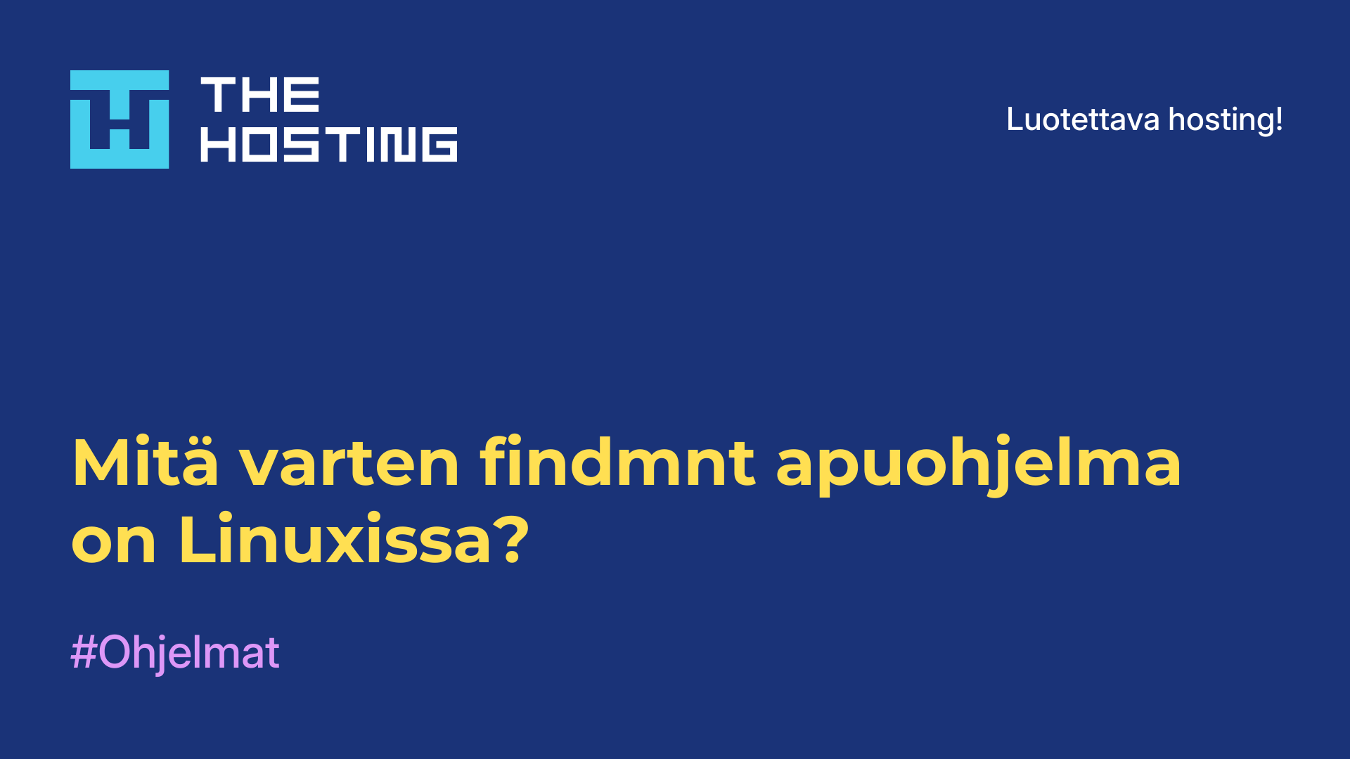 Mitä varten findmnt-apuohjelma on Linuxissa?