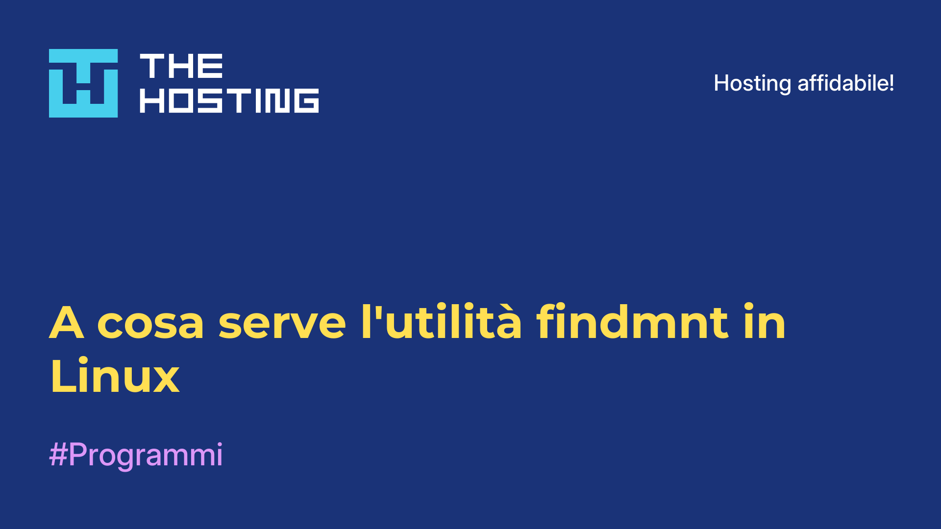A cosa serve l'utilità findmnt in Linux