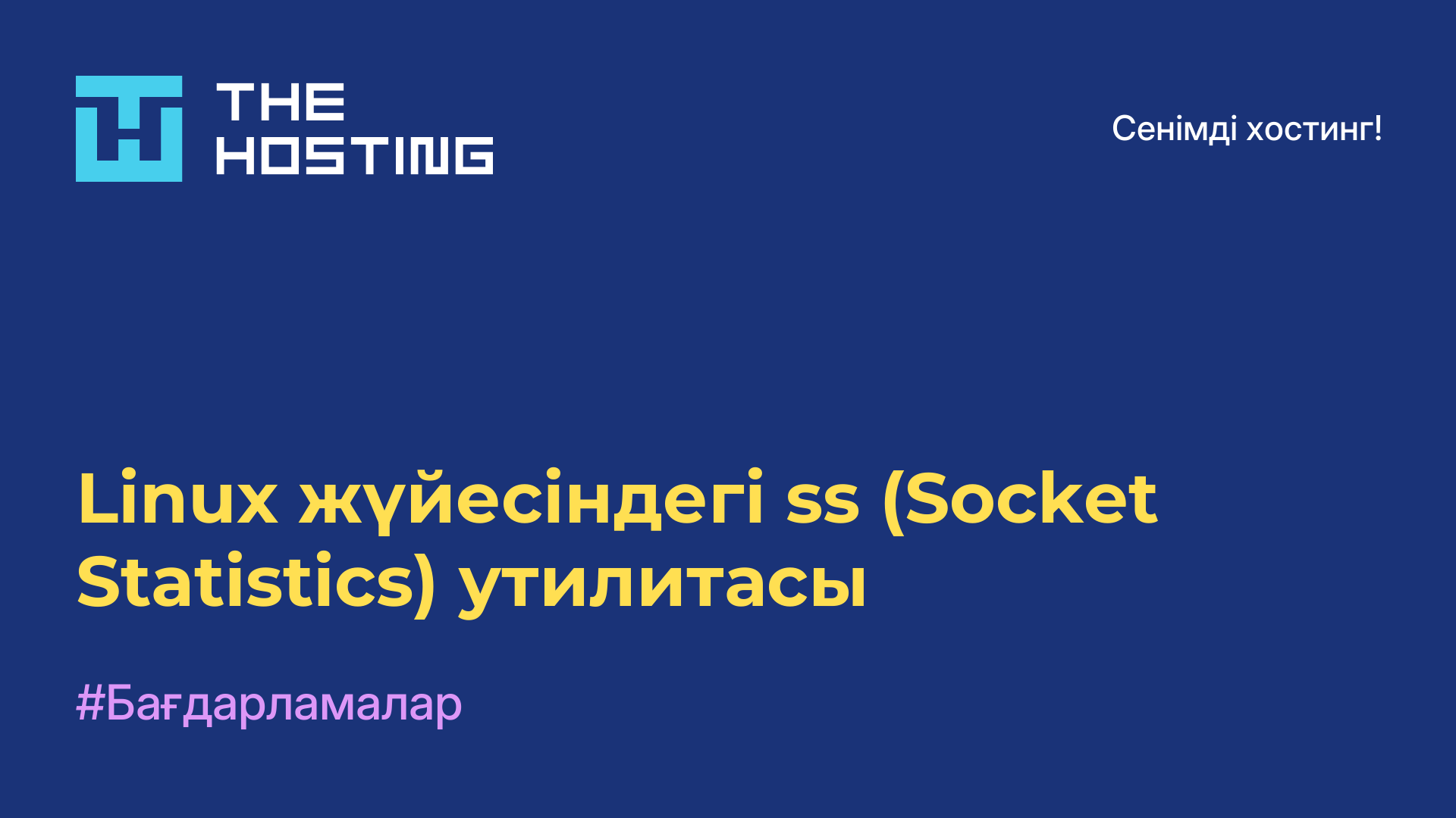 Linux жүйесіндегі ss (Socket Statistics) утилитасы