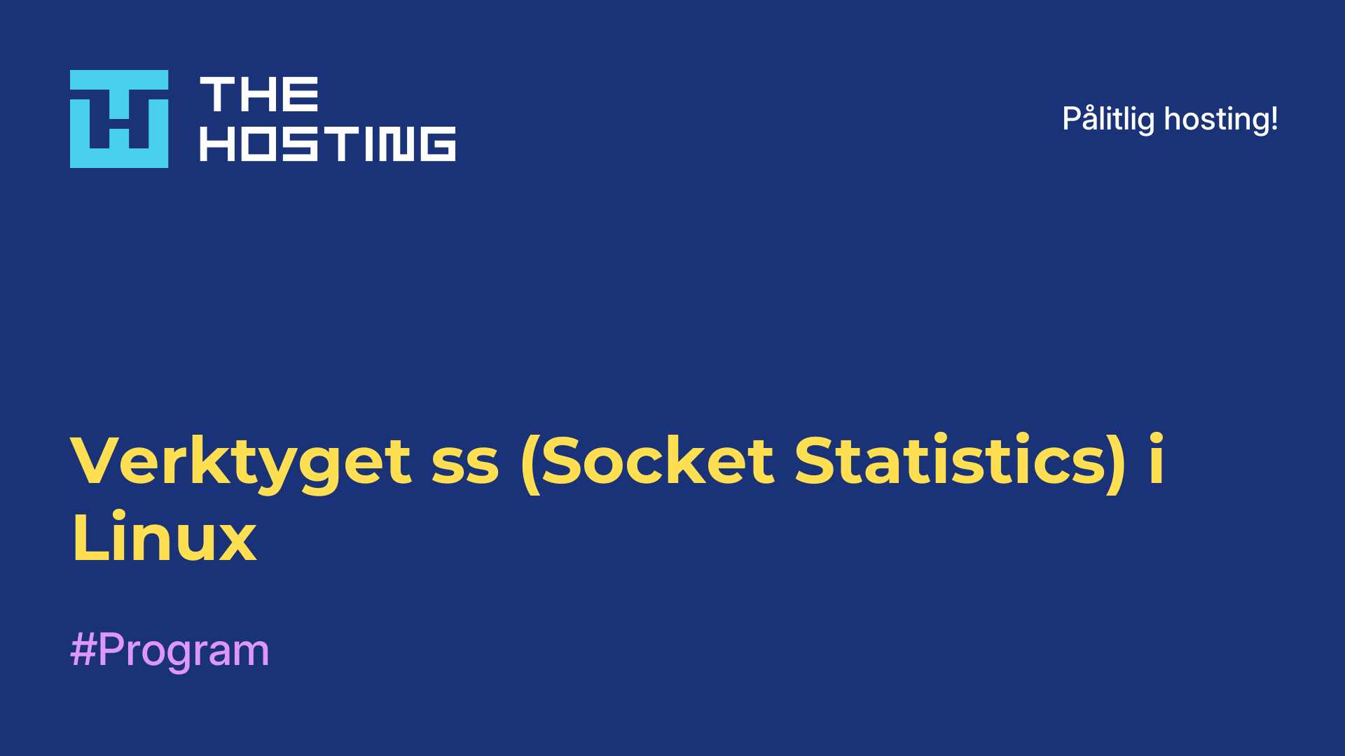 Verktyget ss (Socket Statistics) i Linux