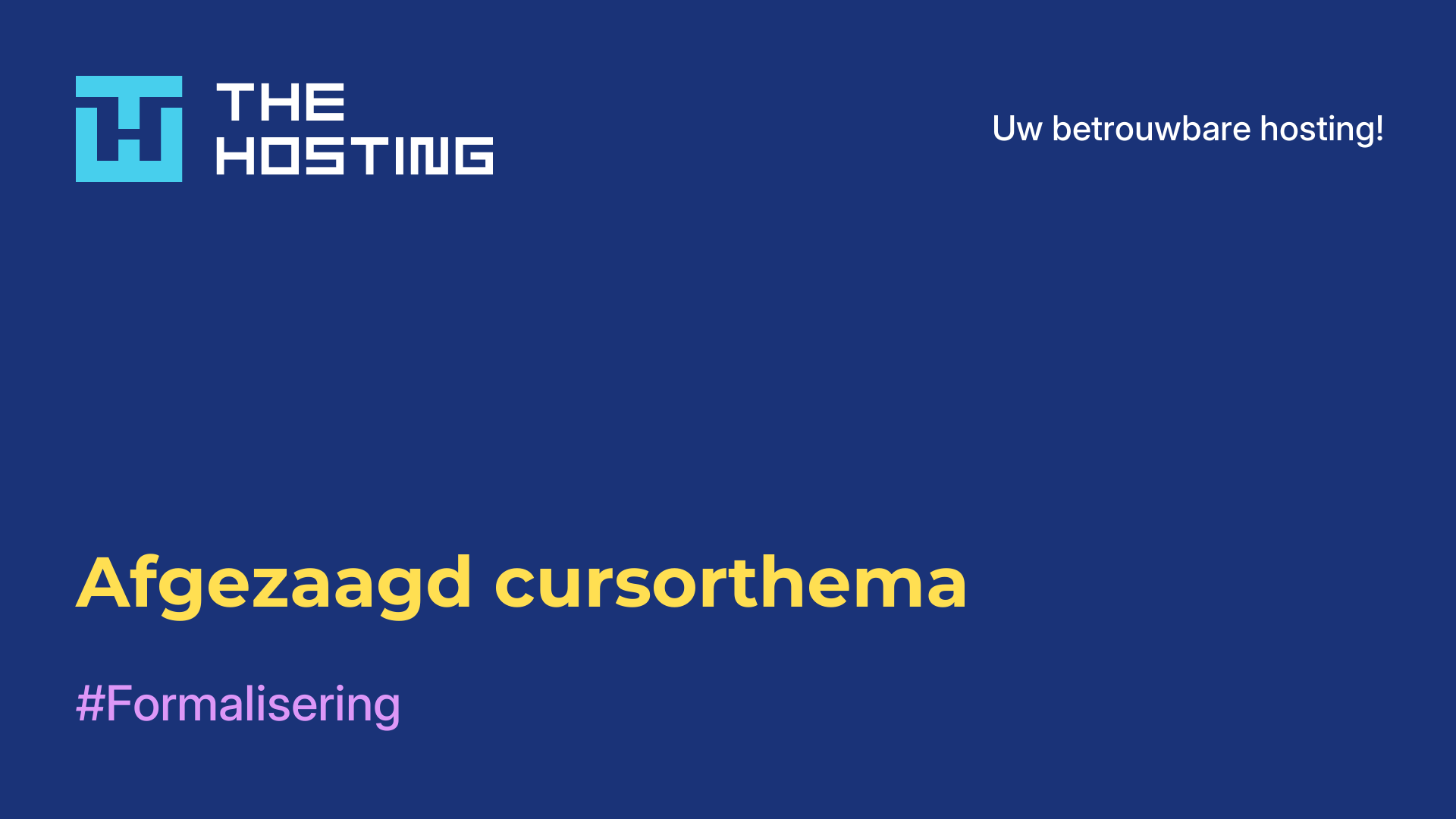 Afgezaagd cursorthema