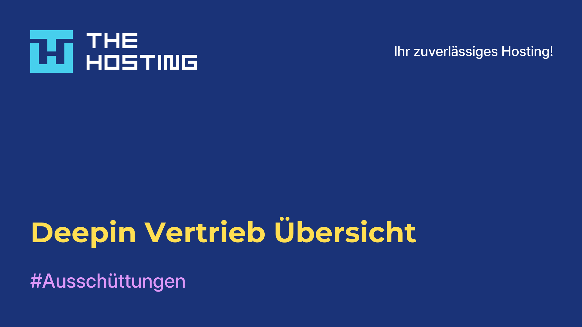 Deepin Vertrieb Übersicht