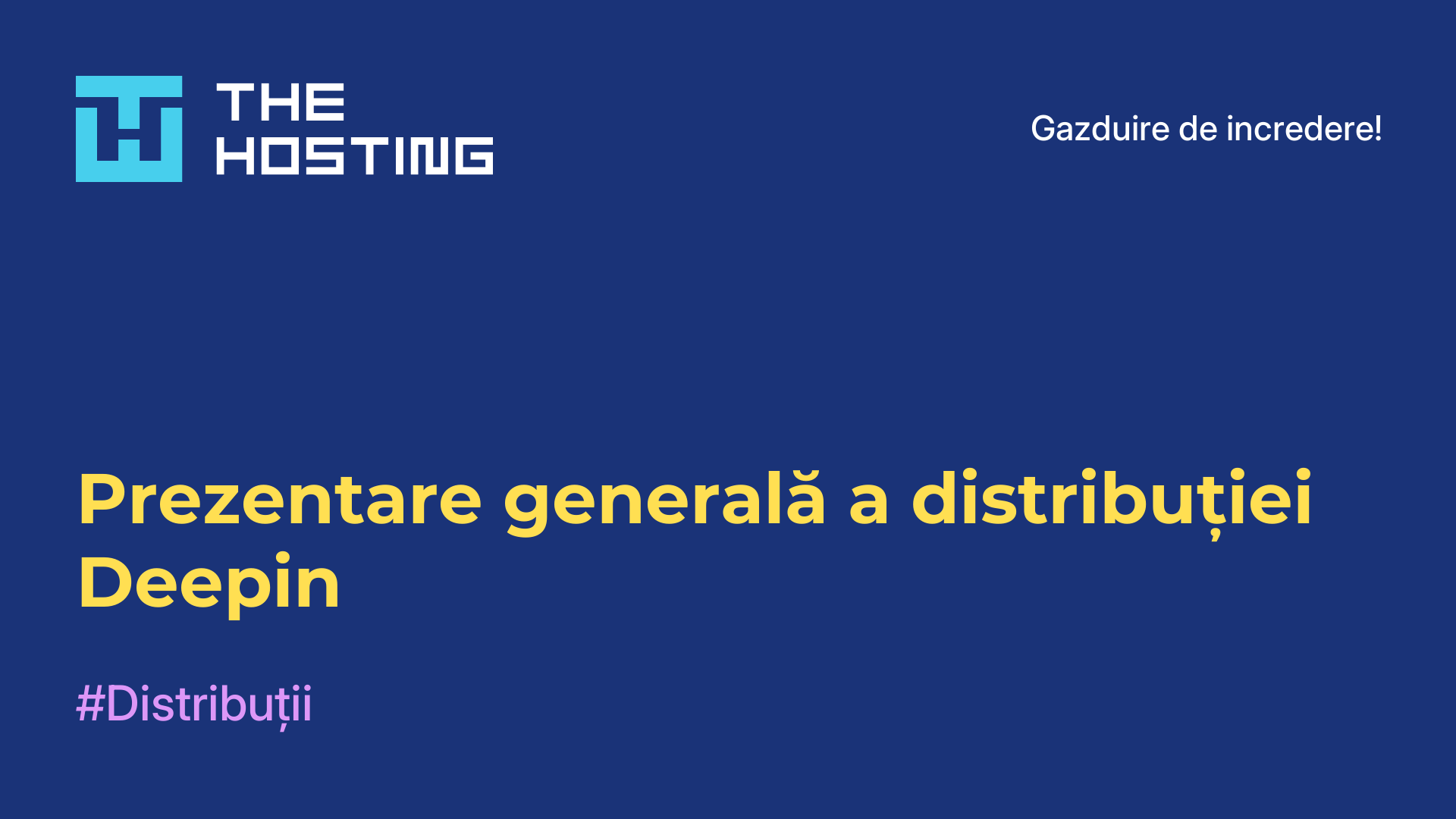 Prezentare generală a distribuției Deepin