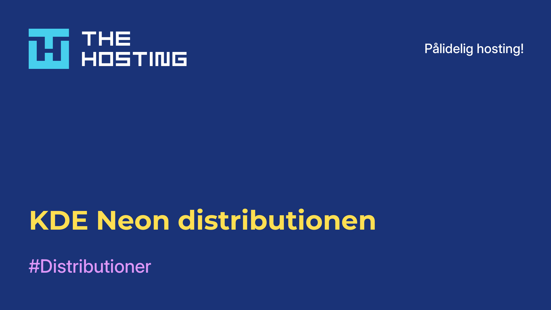 KDE Neon-distributionen