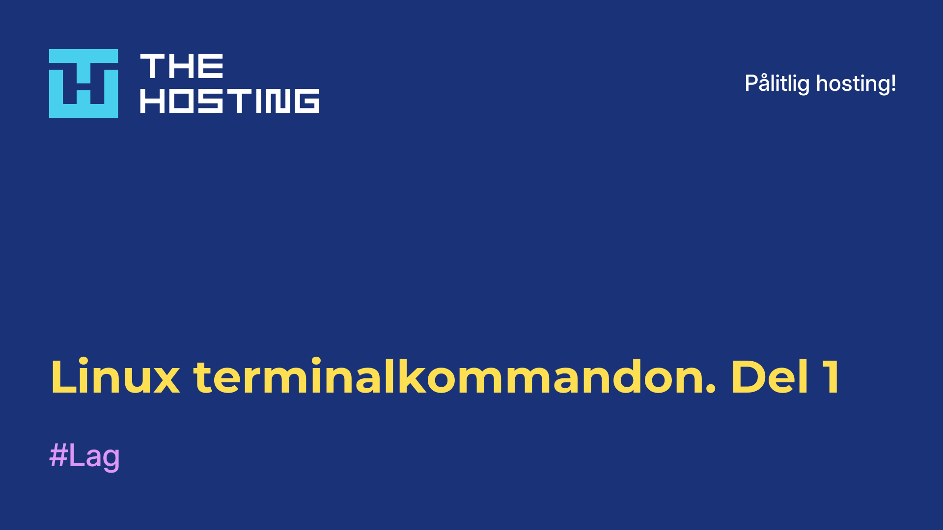 Linux terminalkommandon. Del 1