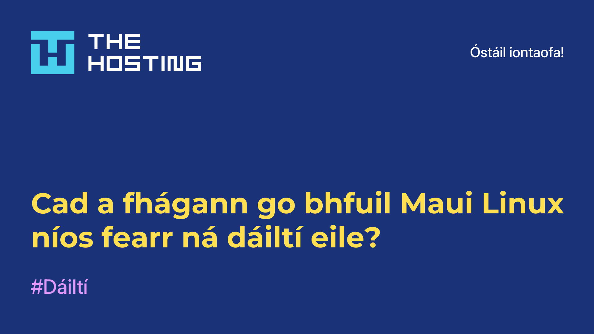 Cad a fhágann go bhfuil Maui Linux níos fearr ná dáiltí eile?