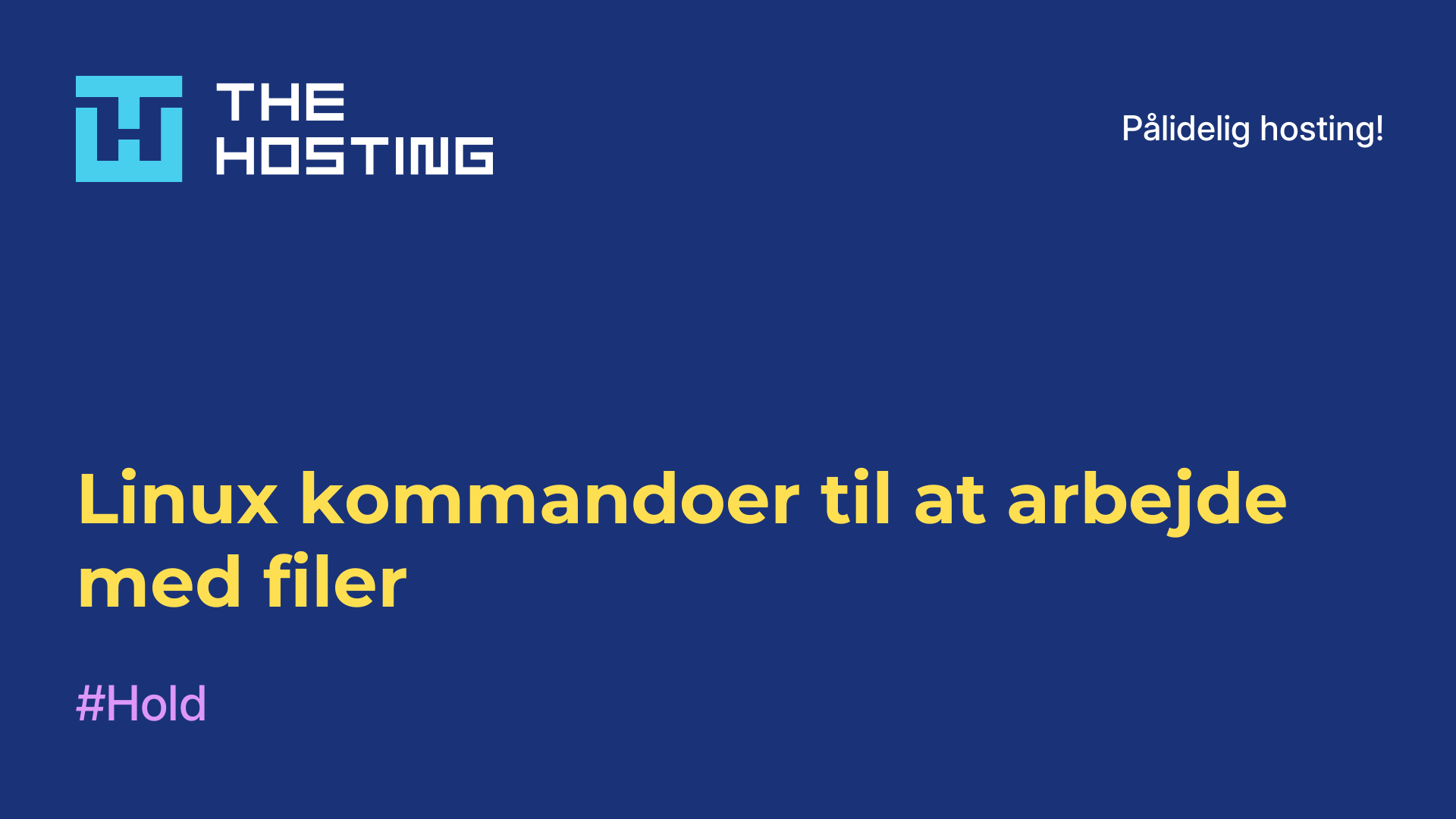 Linux-kommandoer til at arbejde med filer