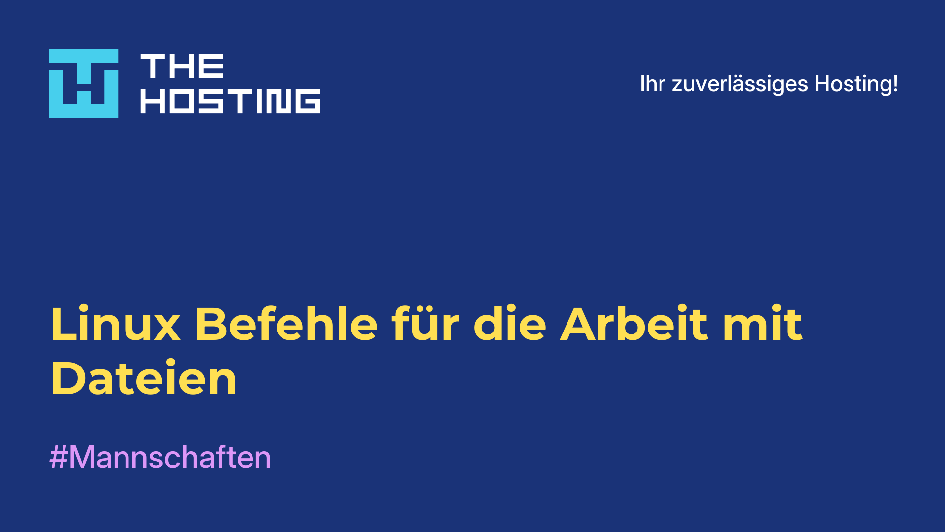 Linux-Befehle für die Arbeit mit Dateien