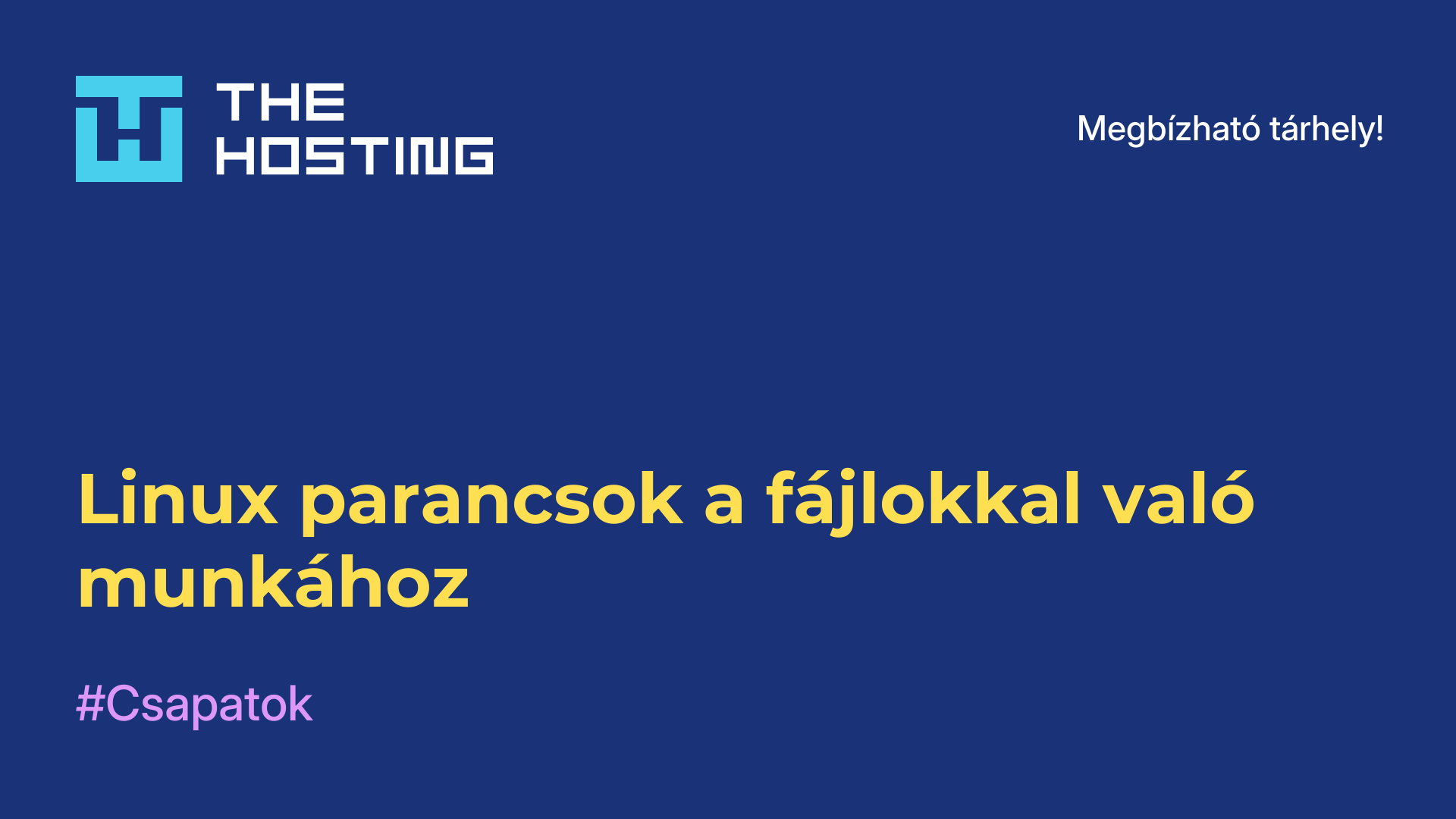 Linux parancsok a fájlokkal való munkához