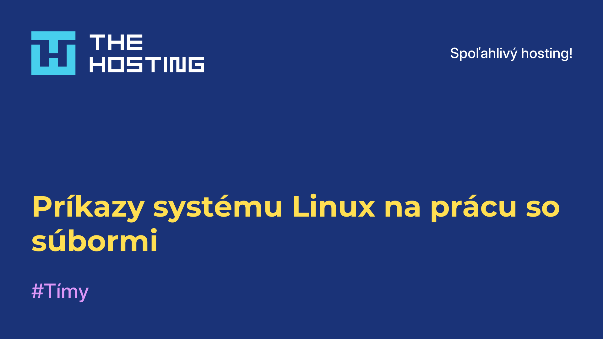 Príkazy systému Linux na prácu so súbormi