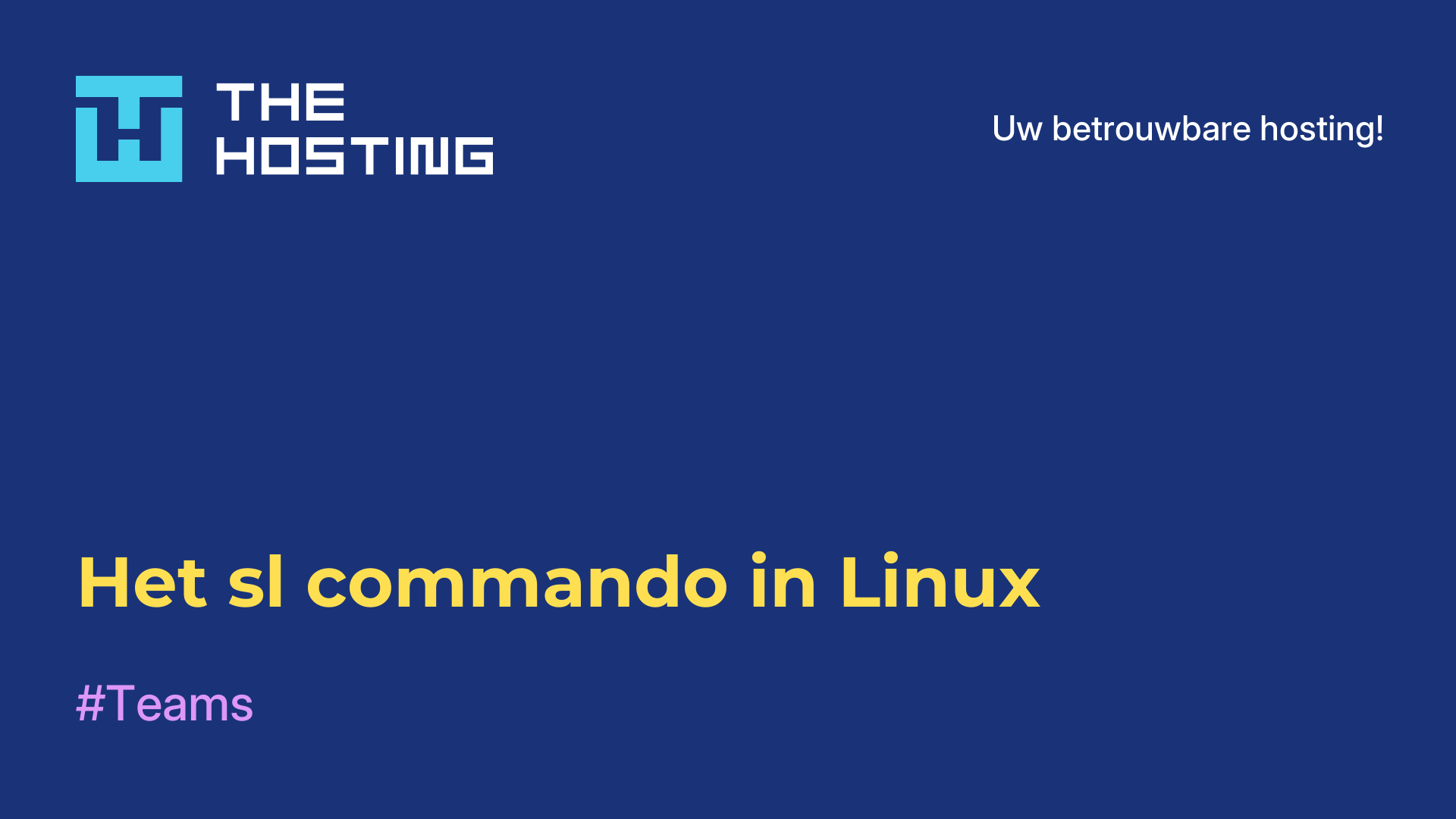 Het sl commando in Linux