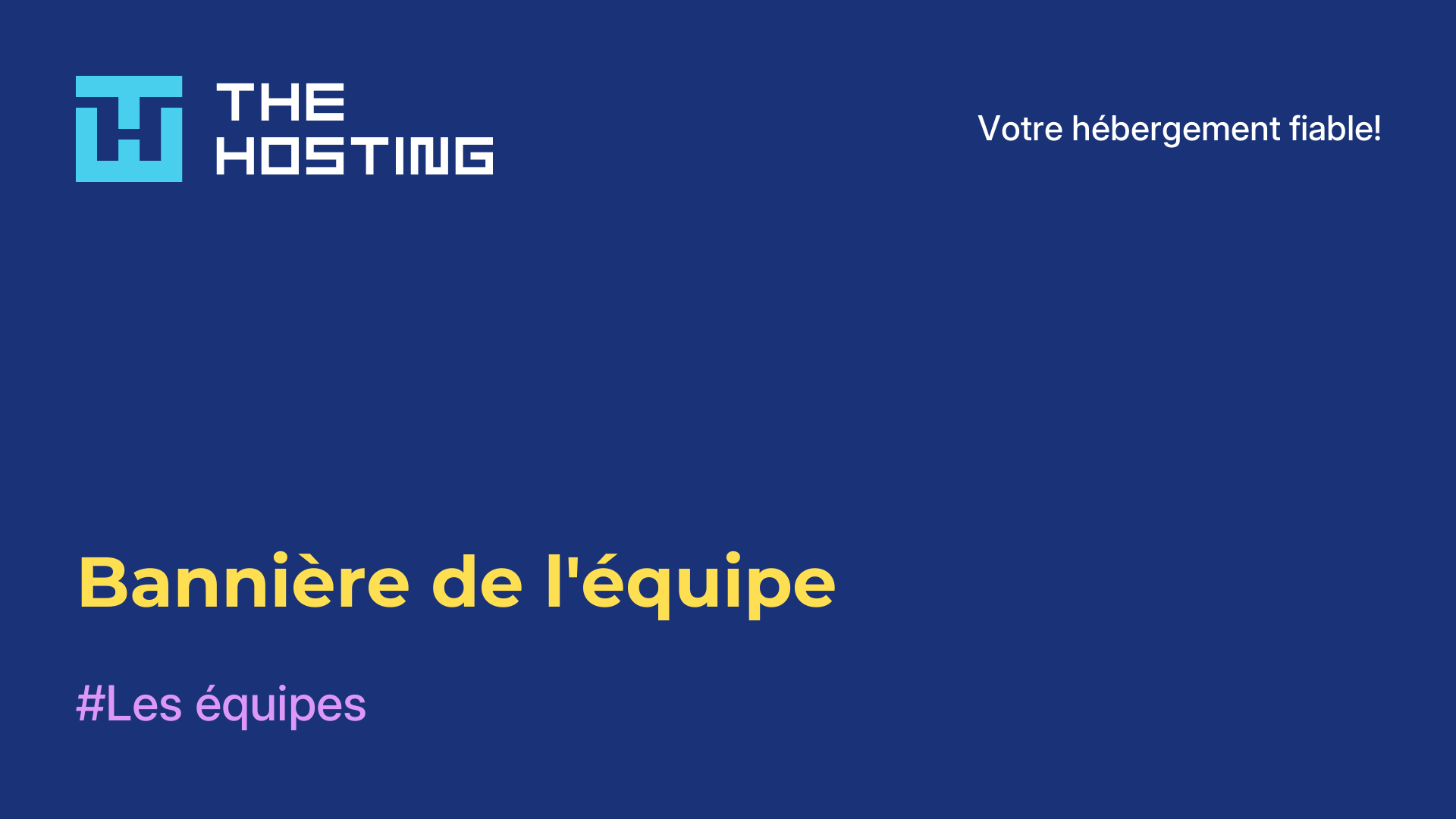 Bannière de l'équipe