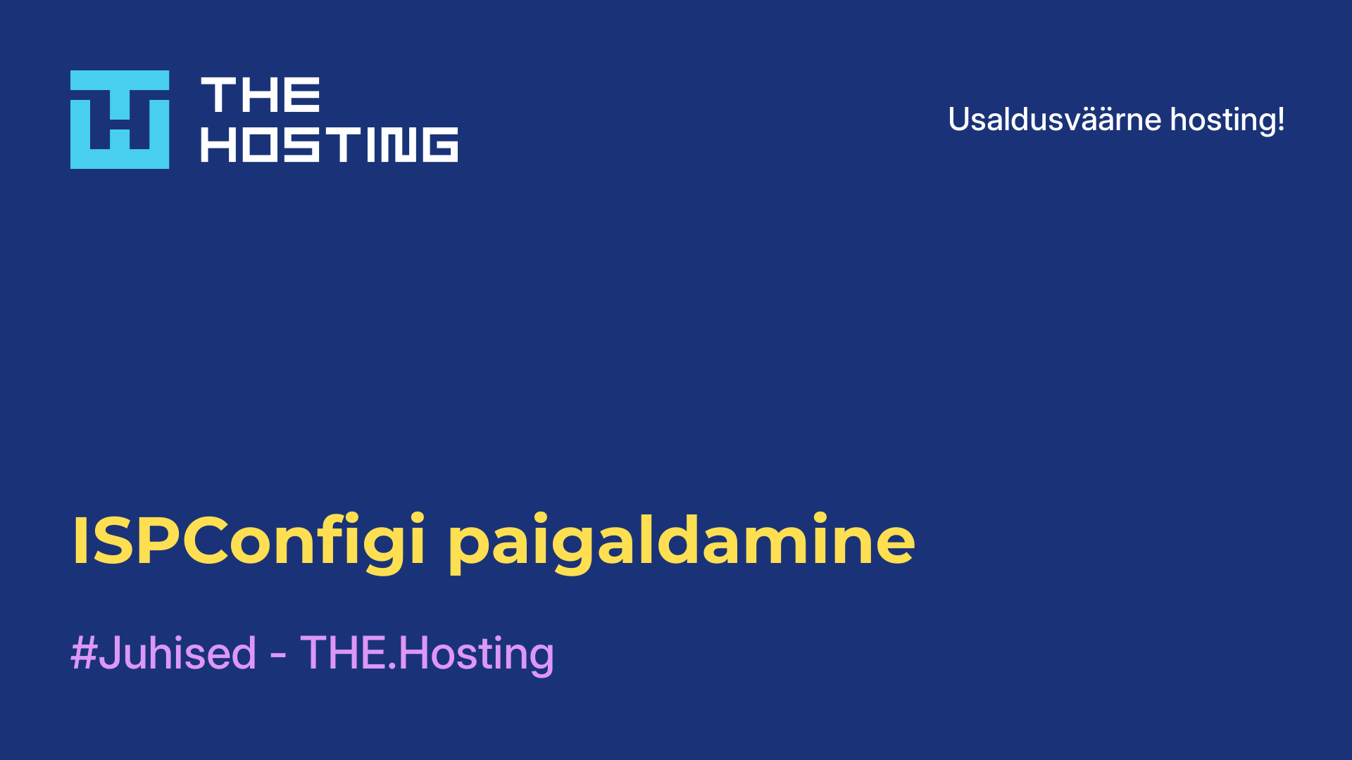 ISPConfigi paigaldamine