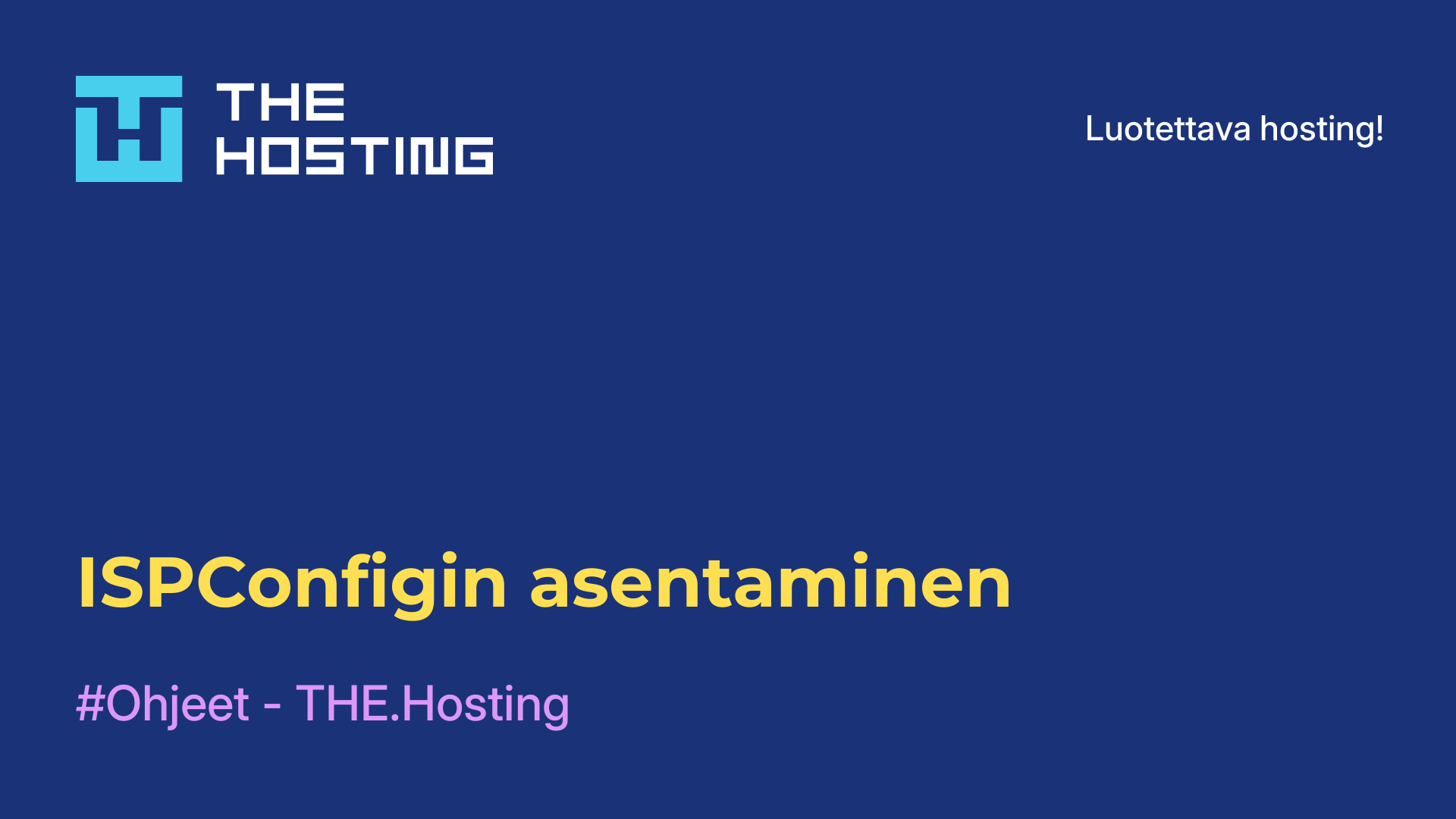 ISPConfigin asentaminen