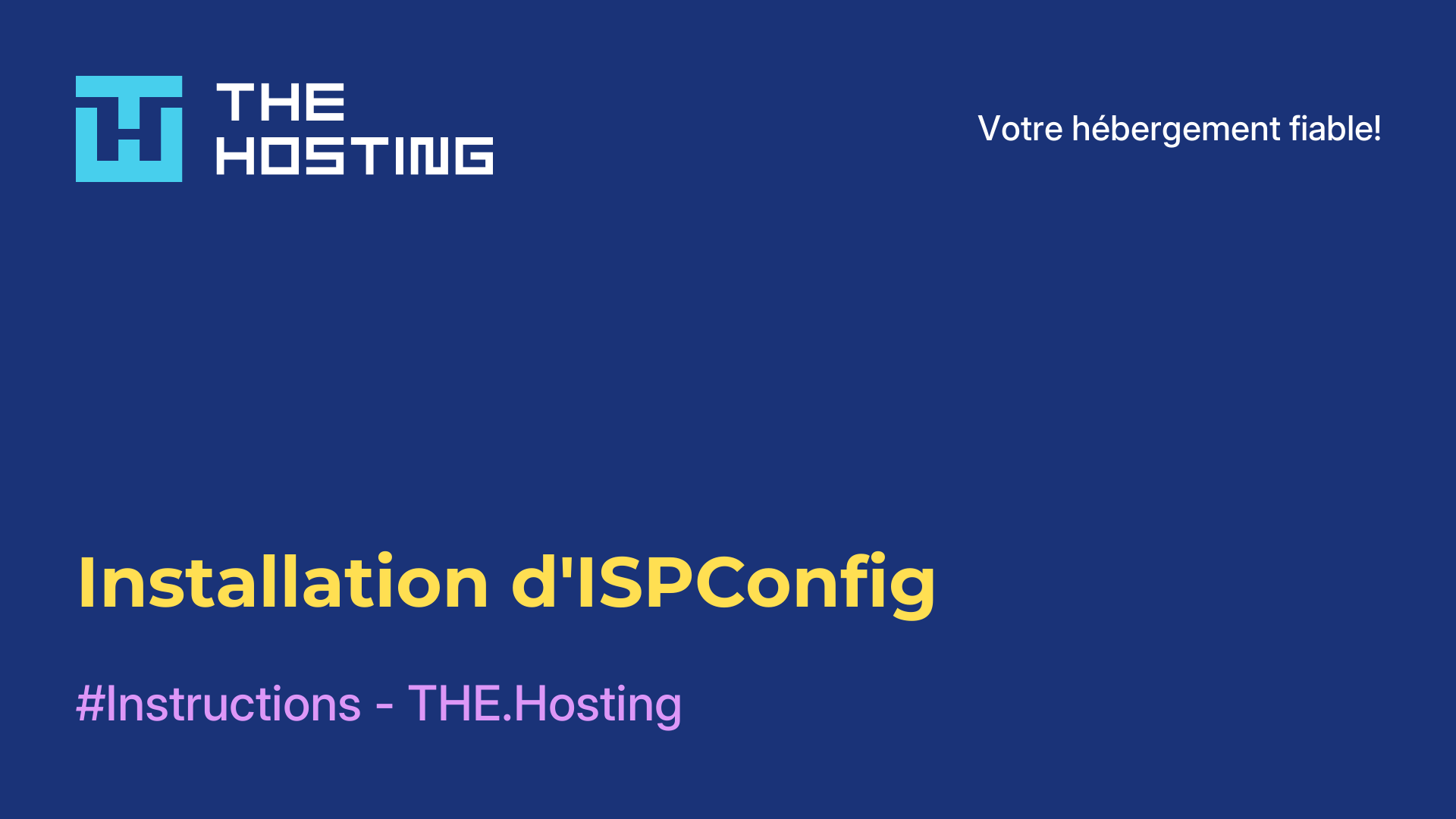 Installation d'ISPConfig