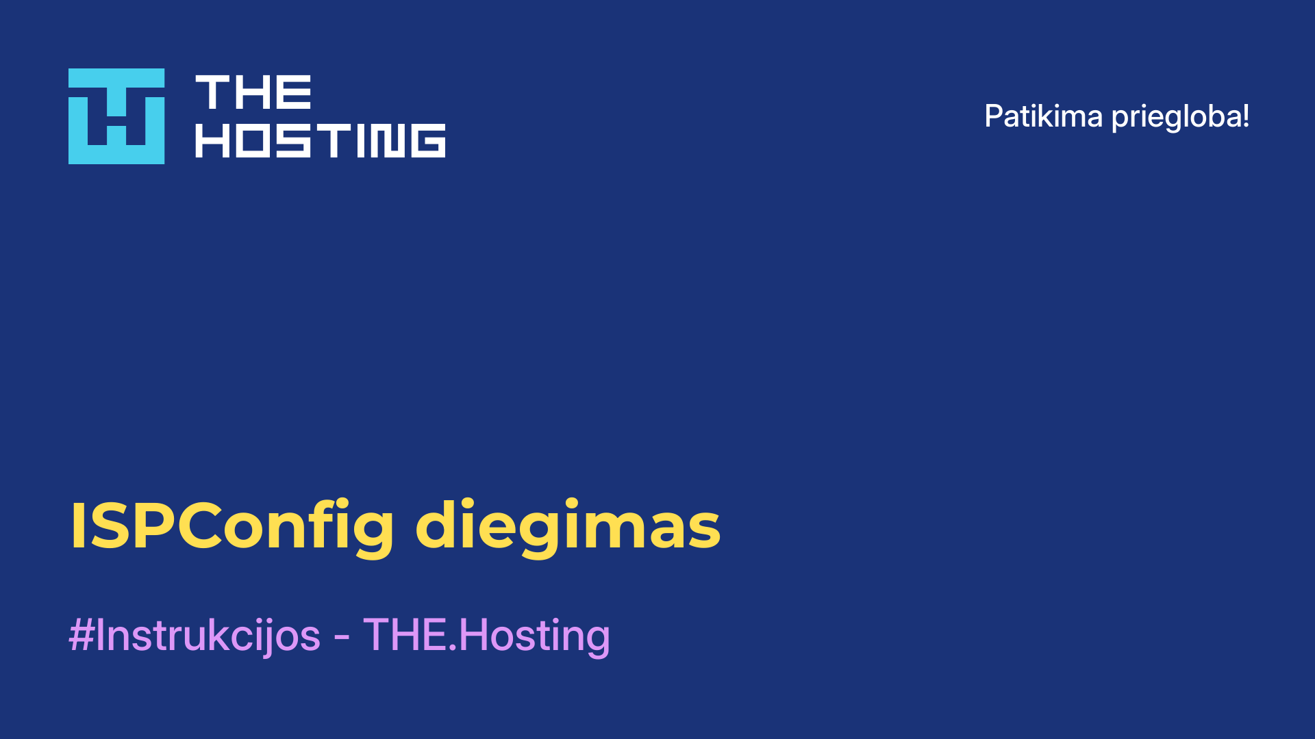 ISPConfig diegimas