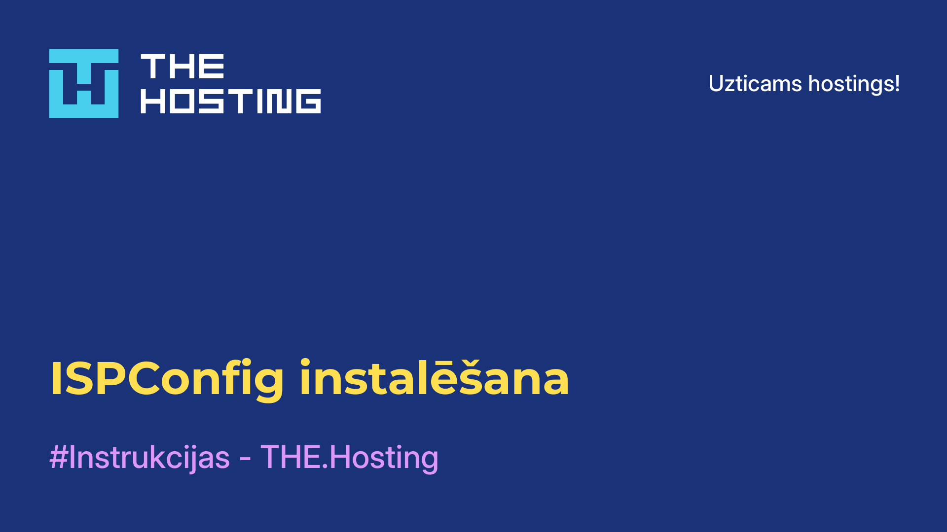 ISPConfig instalēšana