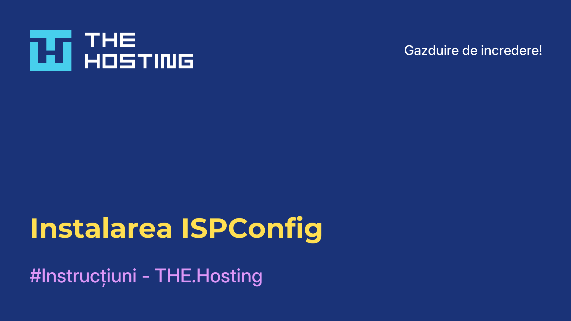 Instalarea ISPConfig